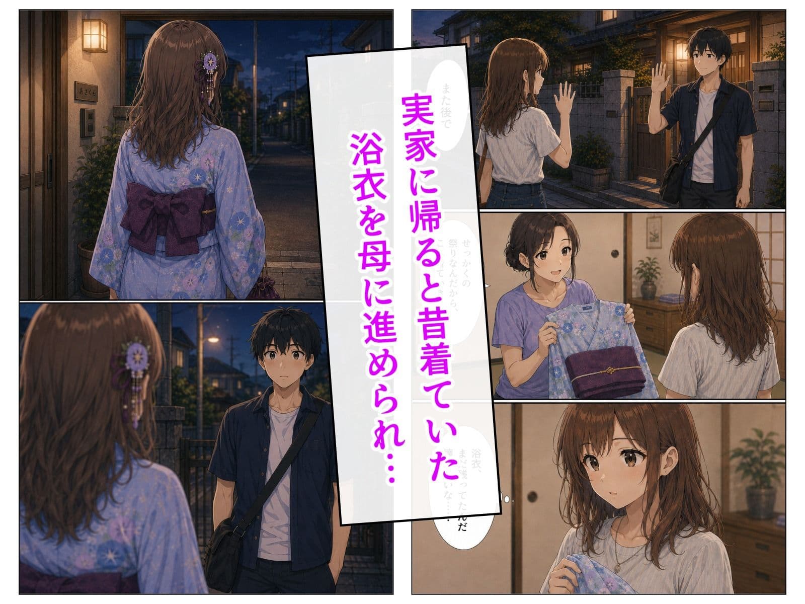 夏祭りのあと、浴衣姿の幼馴染と。 サンプル3