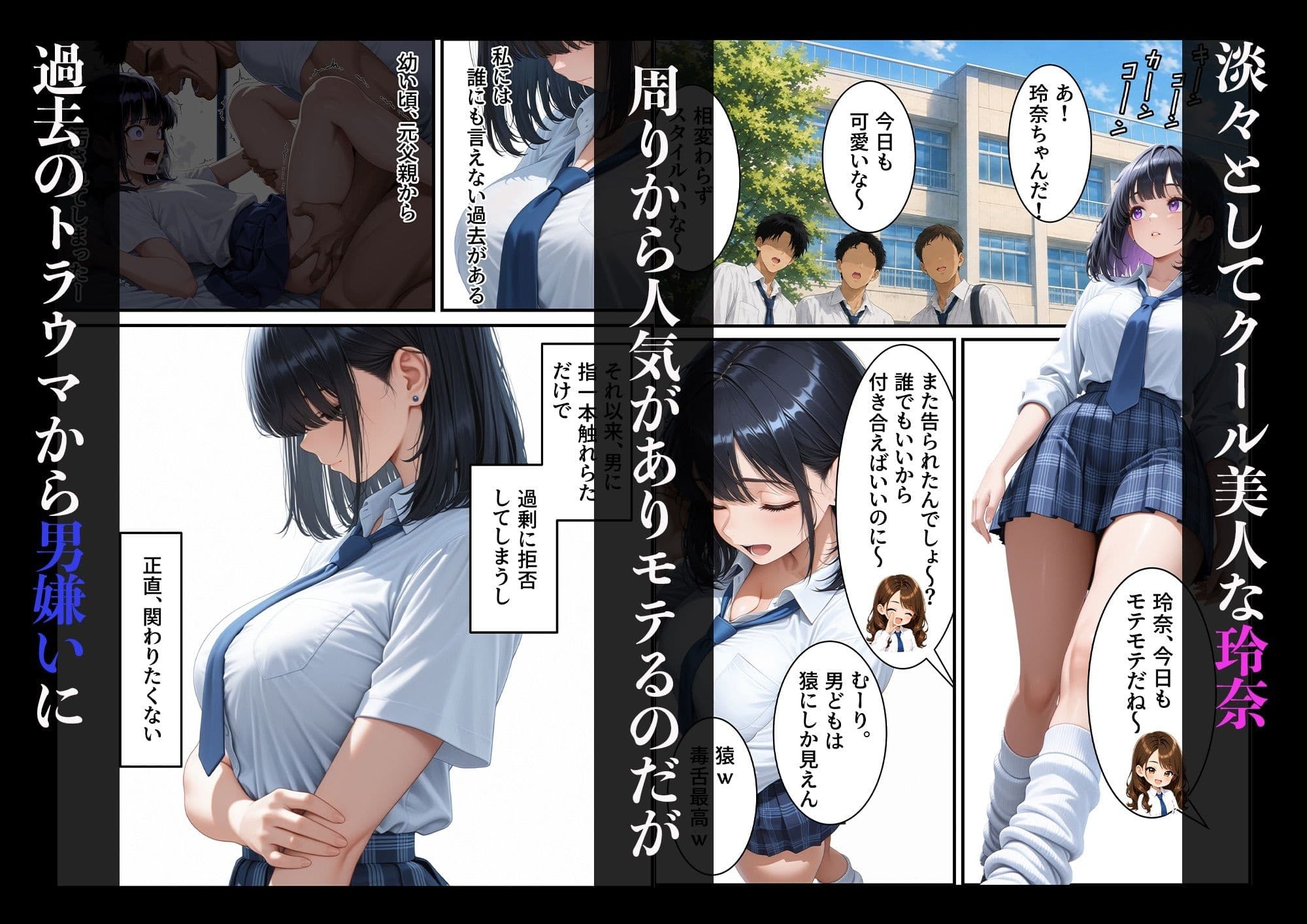 男嫌いのクールギャルをマゾメス化させたら サンプル1