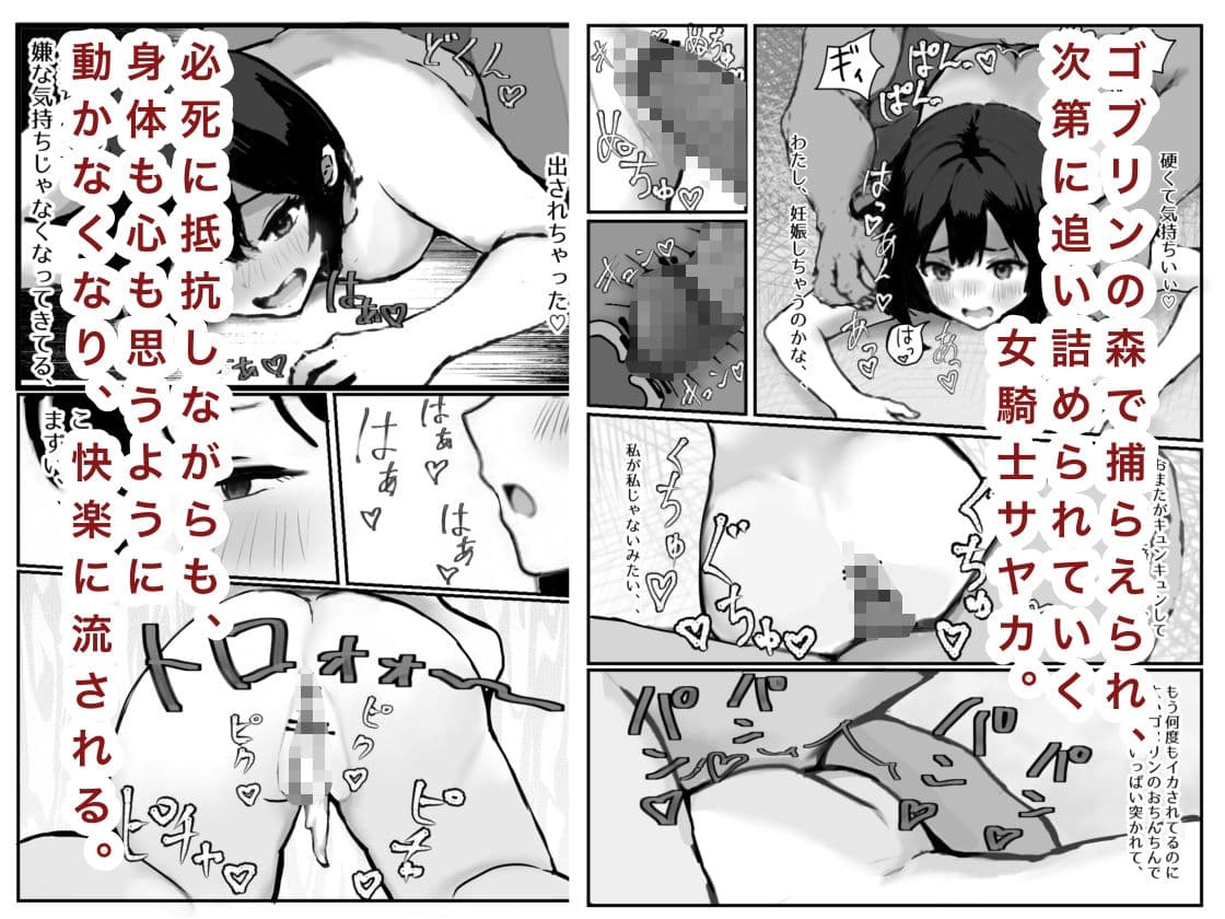 女騎士敗北録〜ゴブリンの森〜2 後編 サンプル1