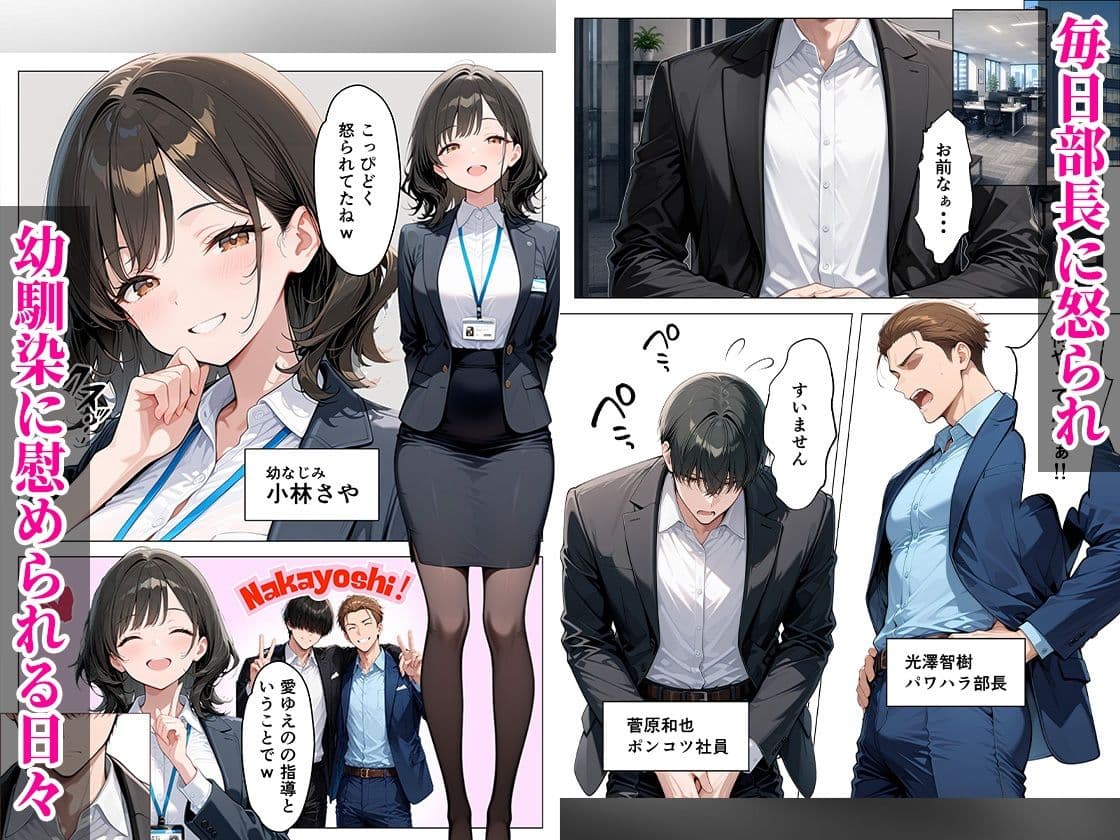 大好きな幼馴染を奪われ崩壊 NTR中出しセックス サンプル1