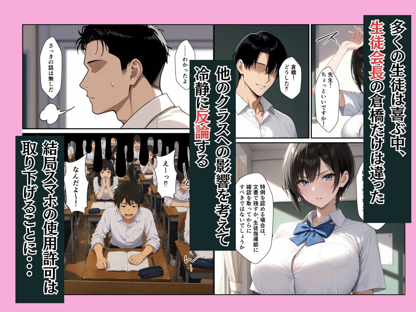 爆乳生徒会長は裏垢配信者だった！？呼び出して性指導したらメス堕ちした話 サンプル2