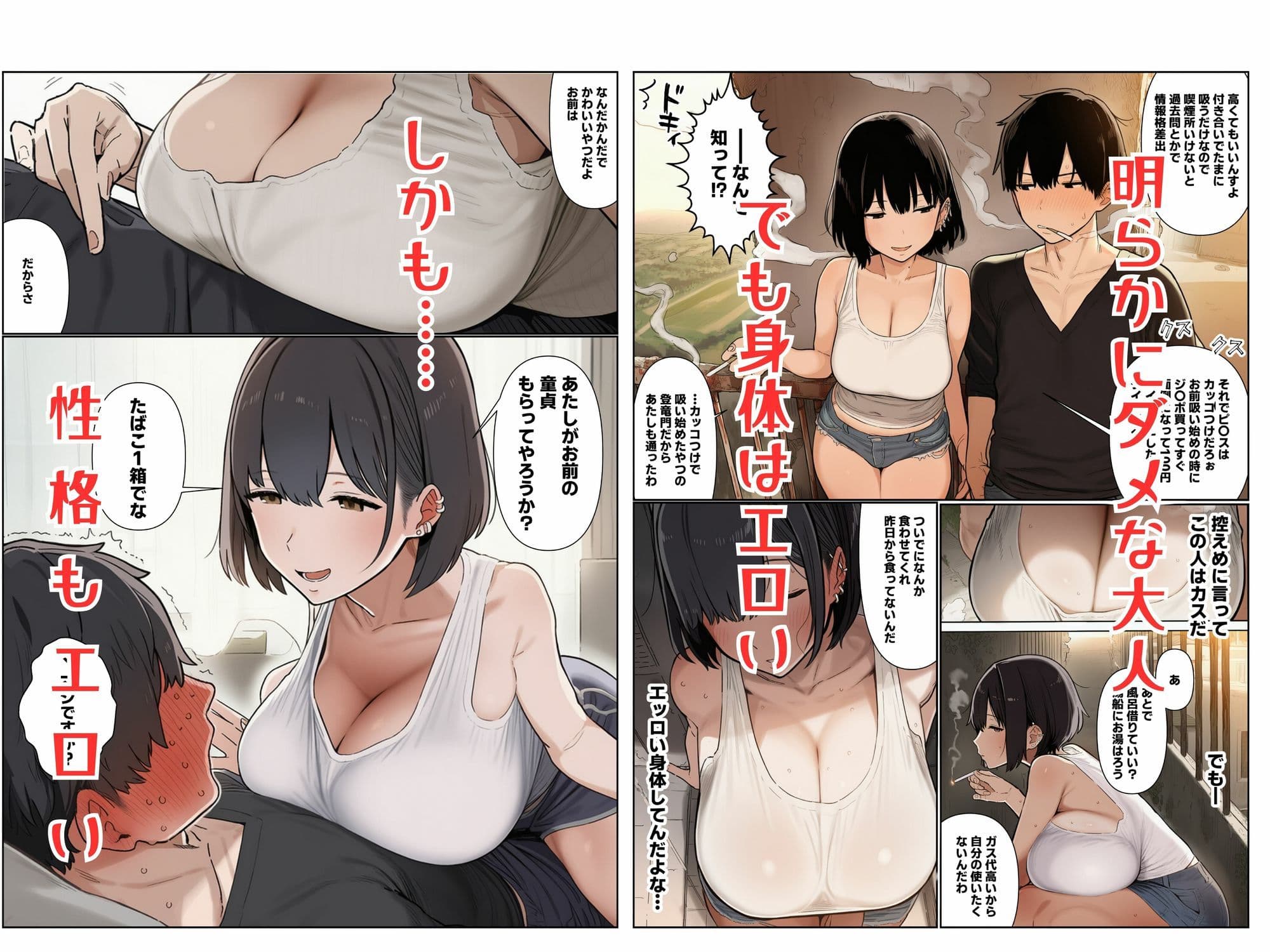 タバコ一箱でヤらせてくれる隣のヤニカスお姉さん サンプル2