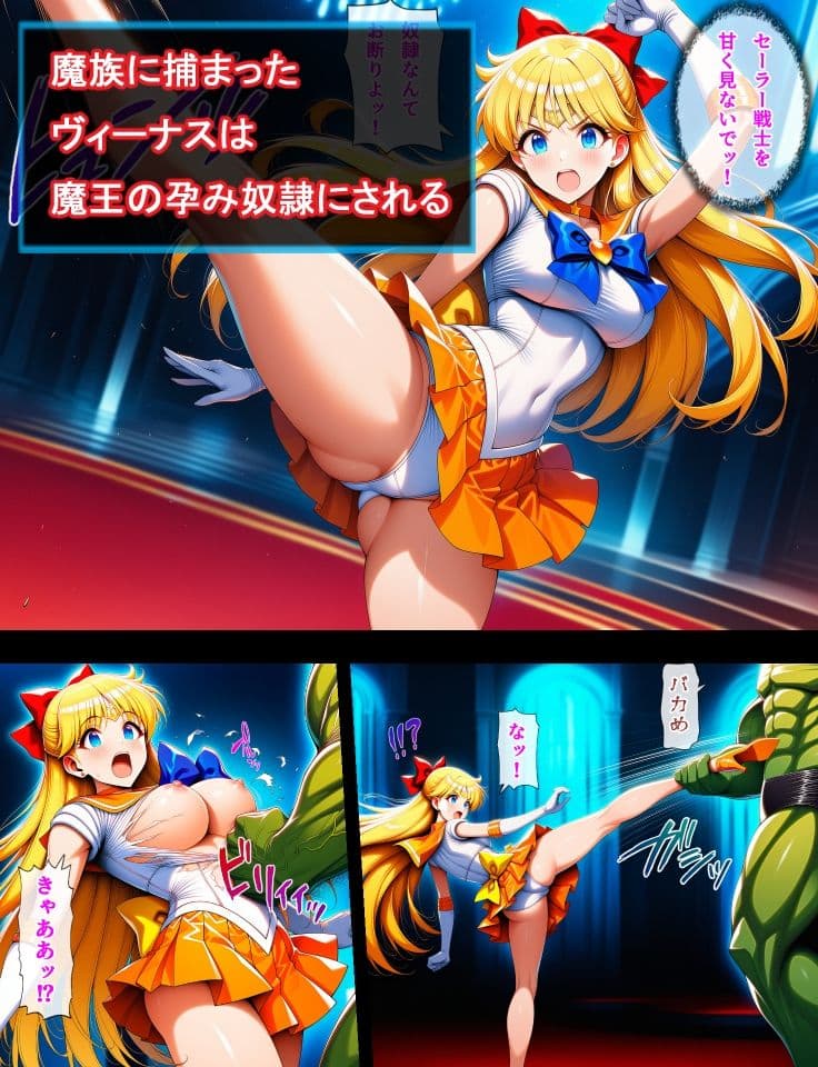 セーラー戦士リメイク  ヴィーナス凌●  妊娠＆出産＆機械姦 サンプル2
