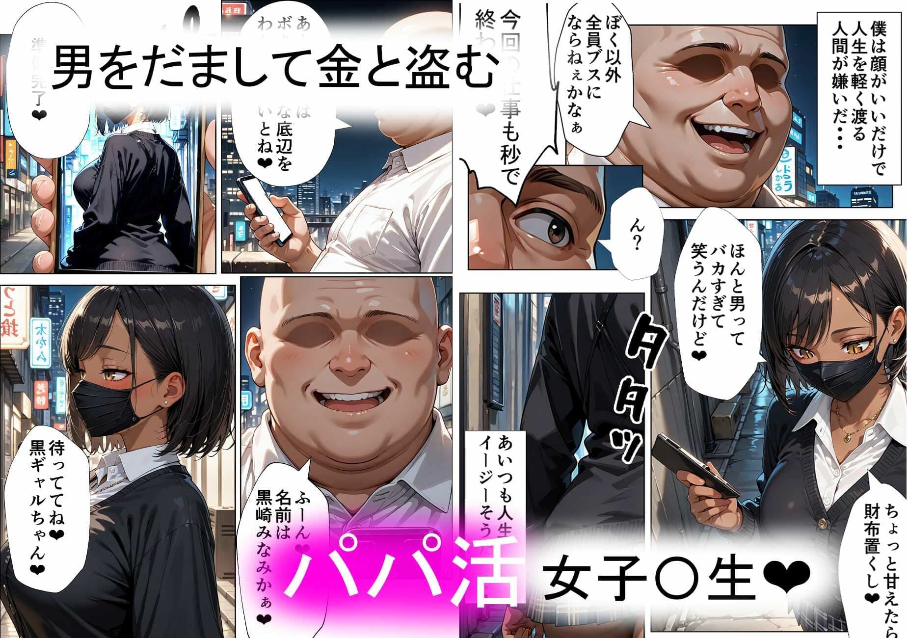 パパ活黒ギャルを人格排泄 サンプル1