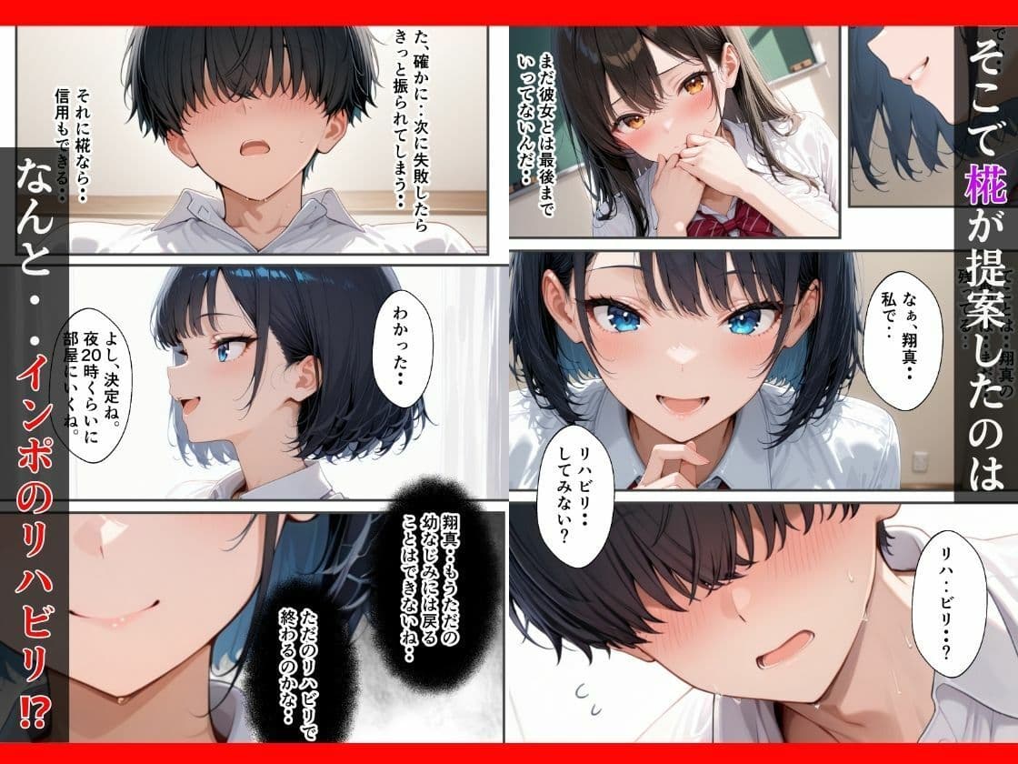 【逆NTR】〜 隣室に彼女がいるのに〜 ボーイッシュ幼なじみはド淫乱？  インポ克服リハビリで理性崩壊した話 サンプル4