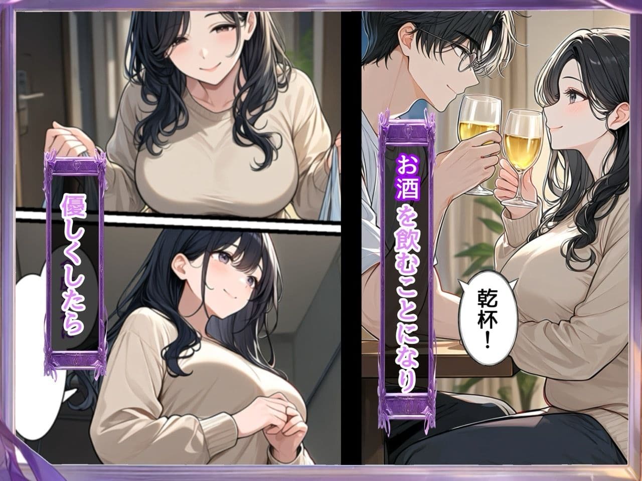 毎日挨拶するだけの人妻が、俺の部屋に来るようになった。 サンプル2
