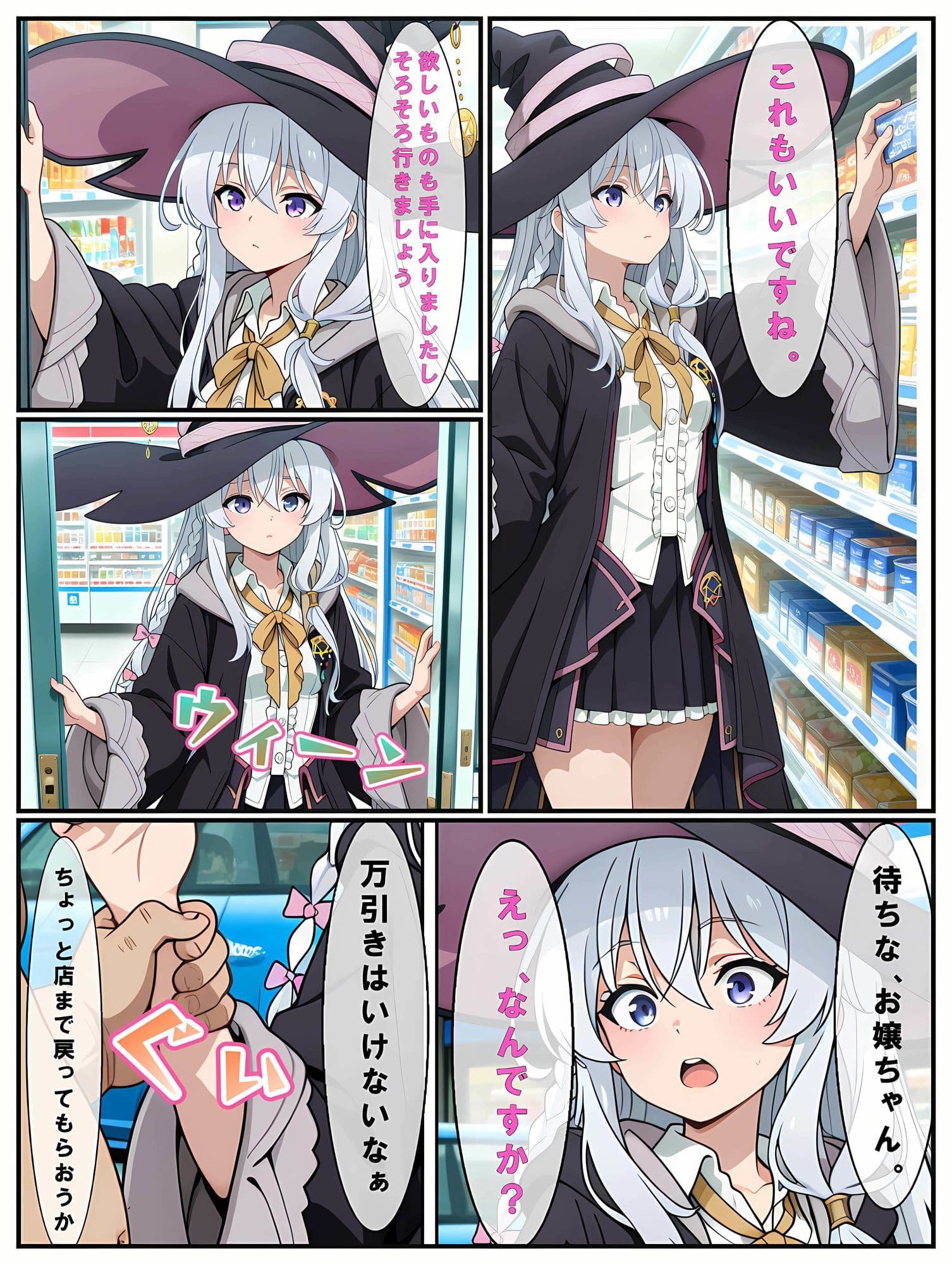「本当に知らなかっただけなんです…！」万引きで捕まった魔女（イレ〇ナ）【静止画134枚（セリフあり・なし収録）＋動画5本/音声・効果音入り】 サンプル2