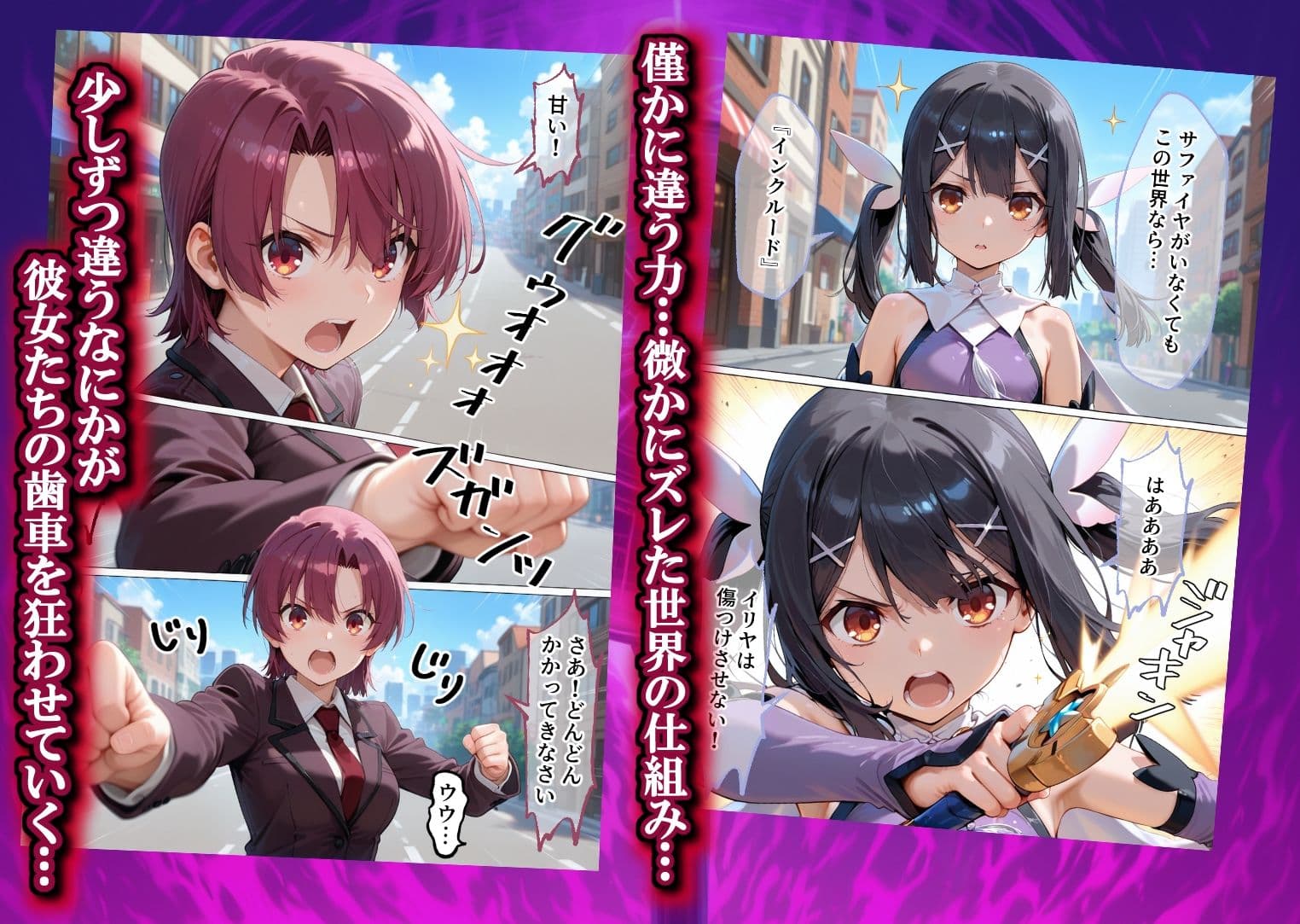 魔法少女  闇落ち  敗北ルートもう戻れない  繰り返される凌●と快楽で嫌なはずなのに… サンプル2
