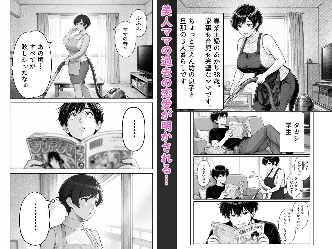 勝気ママの甘い弱点 〜ママの過去へ嫉妬中！〜 サンプル1