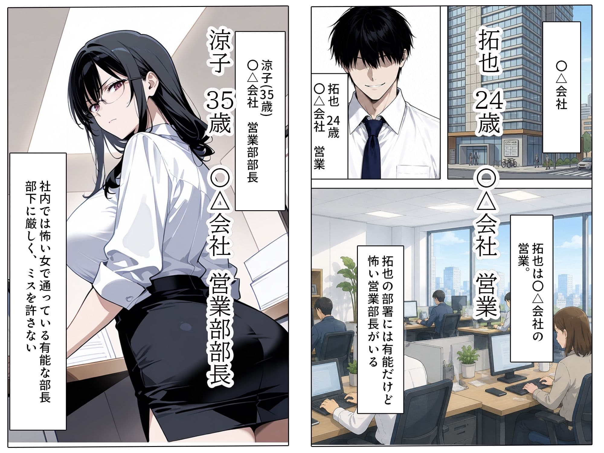 ムカつく上司をオレの性処理係にした話 サンプル1
