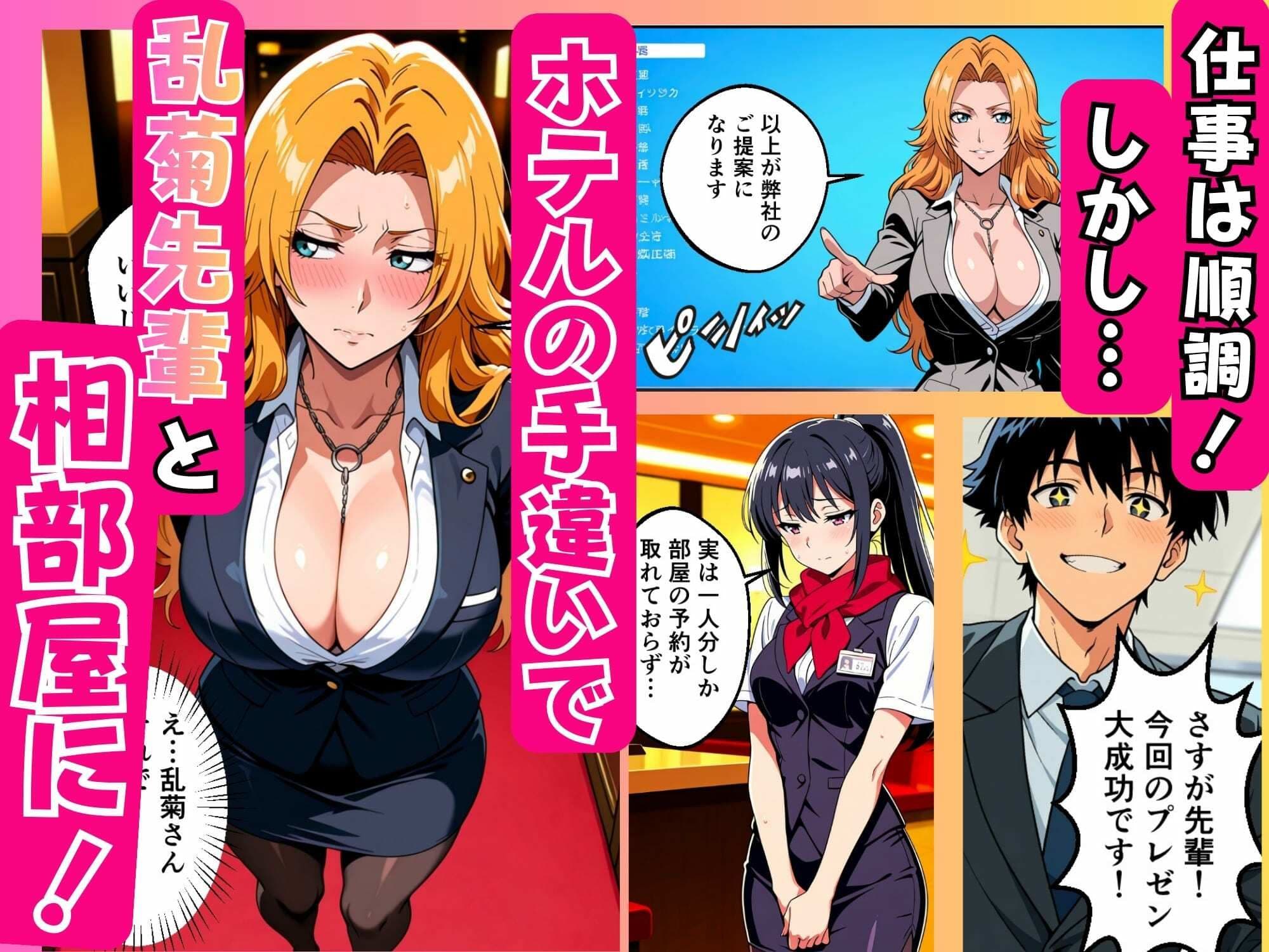 憧れの先輩の乱菊さんと相部屋でSEXする話 サンプル2