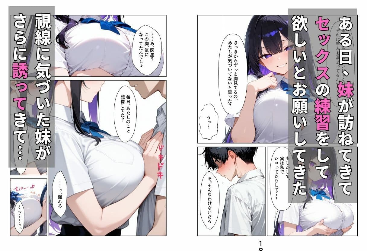 処女のクールギャル妹と生ハメでセックス練習する話 サンプル2