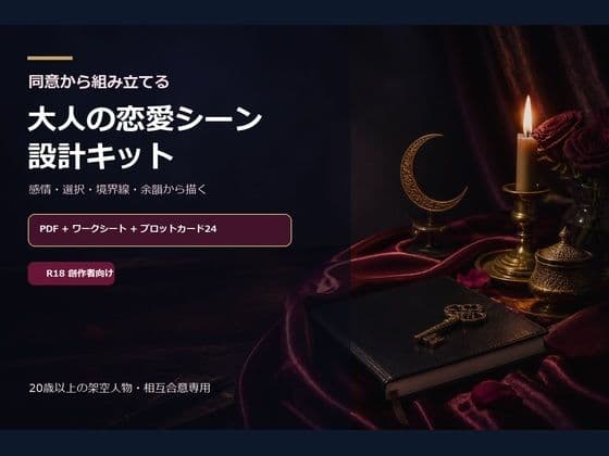 成人向け創作者用 同意から組み立てる 大人の恋愛シーン設計キット