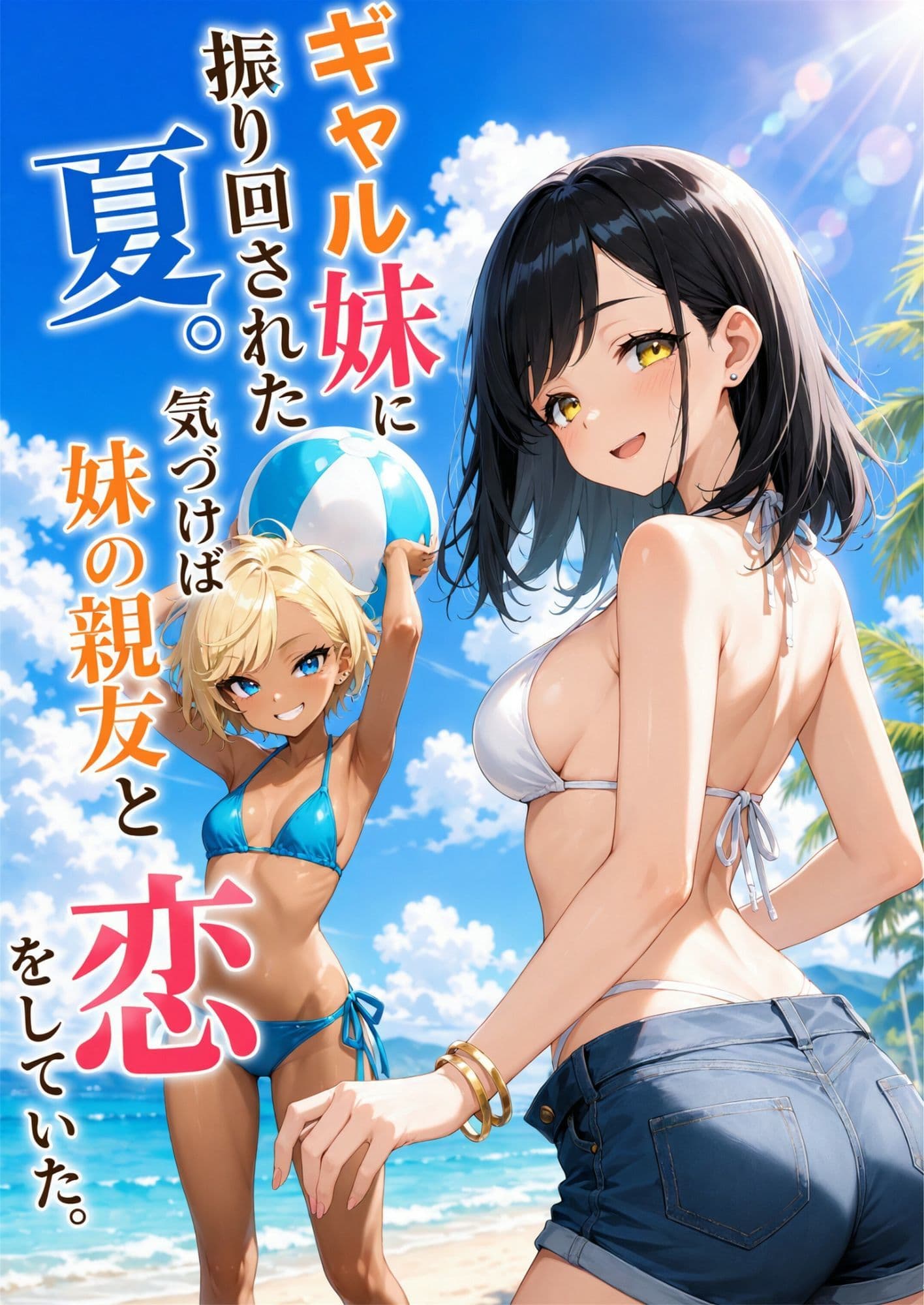 ギャル妹に振り回された夏。気づけば妹の親友と恋をしていた。 サンプル1
