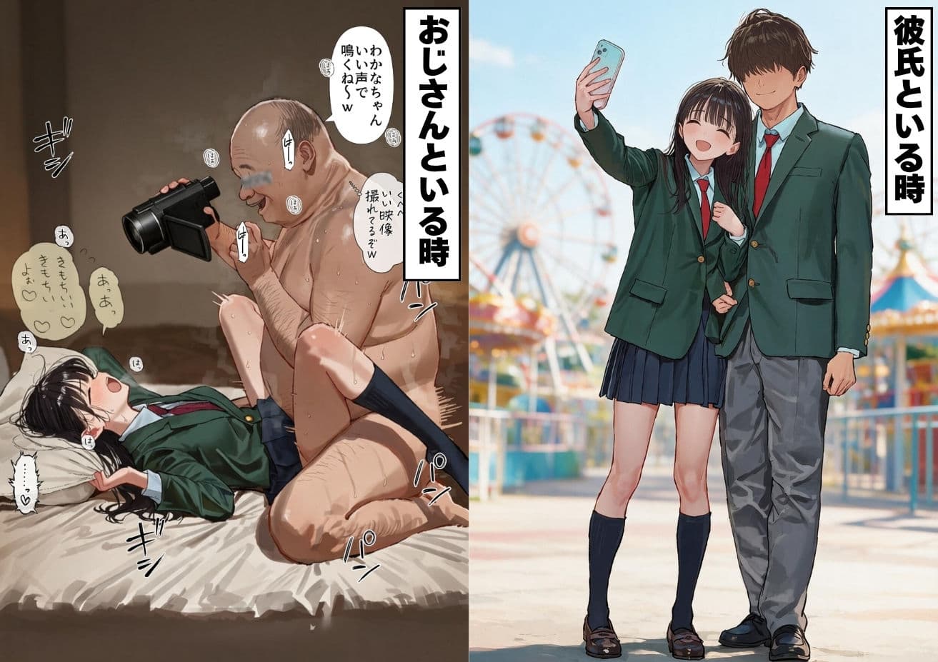 【素人ハメ撮りファイル1巻】僕の知らない所でおじさんと交尾する彼女、わかな（80/56/84） サンプル10
