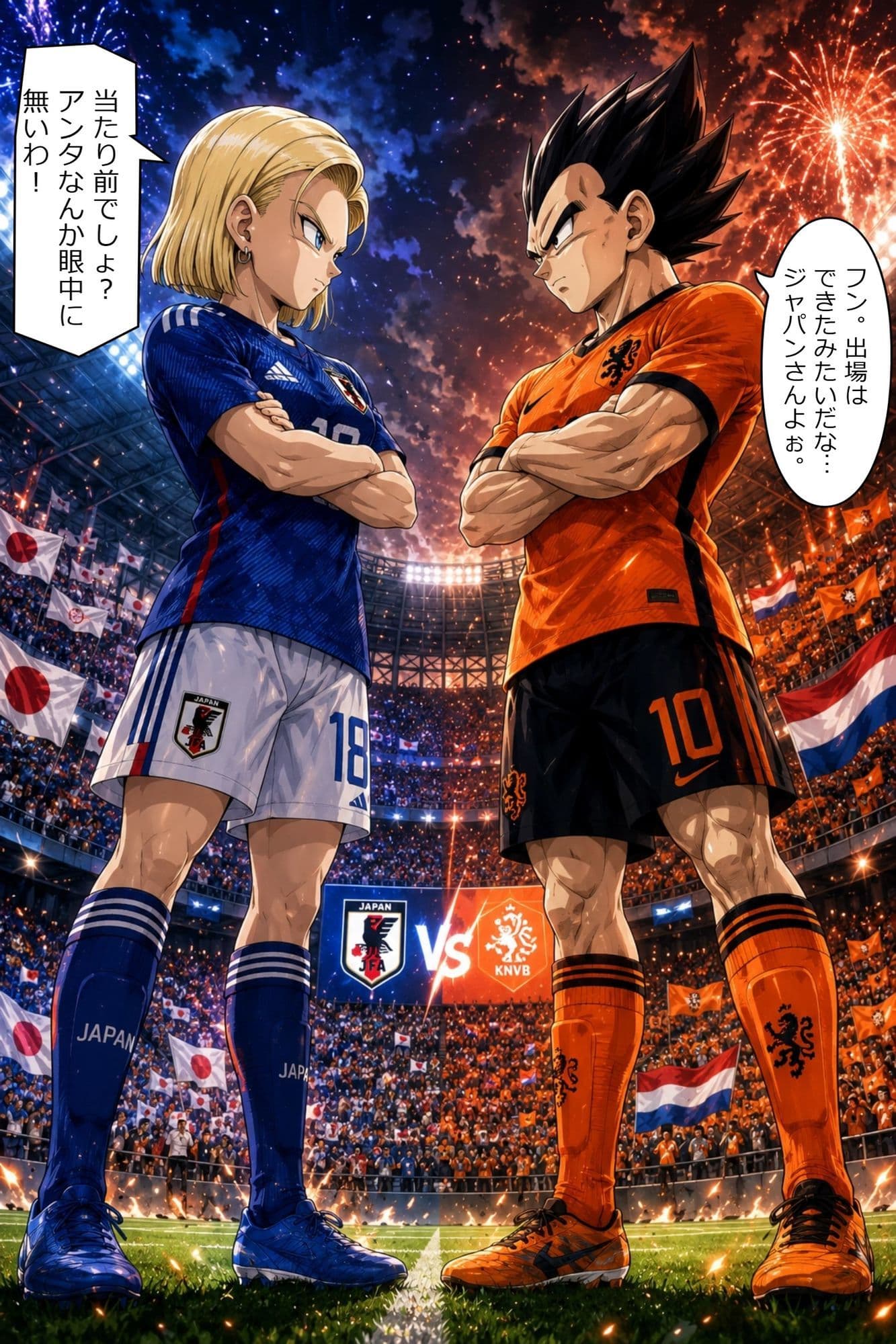 【総集編120枚超】18号×ベジータ 禁断ロッカールーム 1〜3完全収録 プライドを賭けた汗だく即ハメ サンプル1