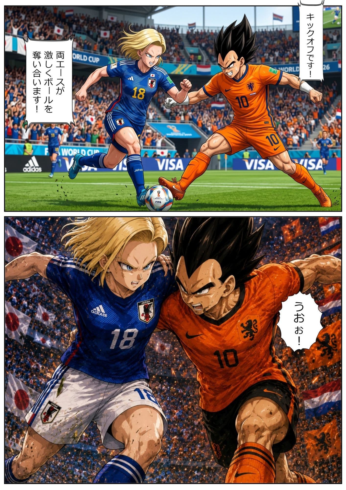 【総集編120枚超】18号×ベジータ 禁断ロッカールーム 1〜3完全収録 プライドを賭けた汗だく即ハメ サンプル2