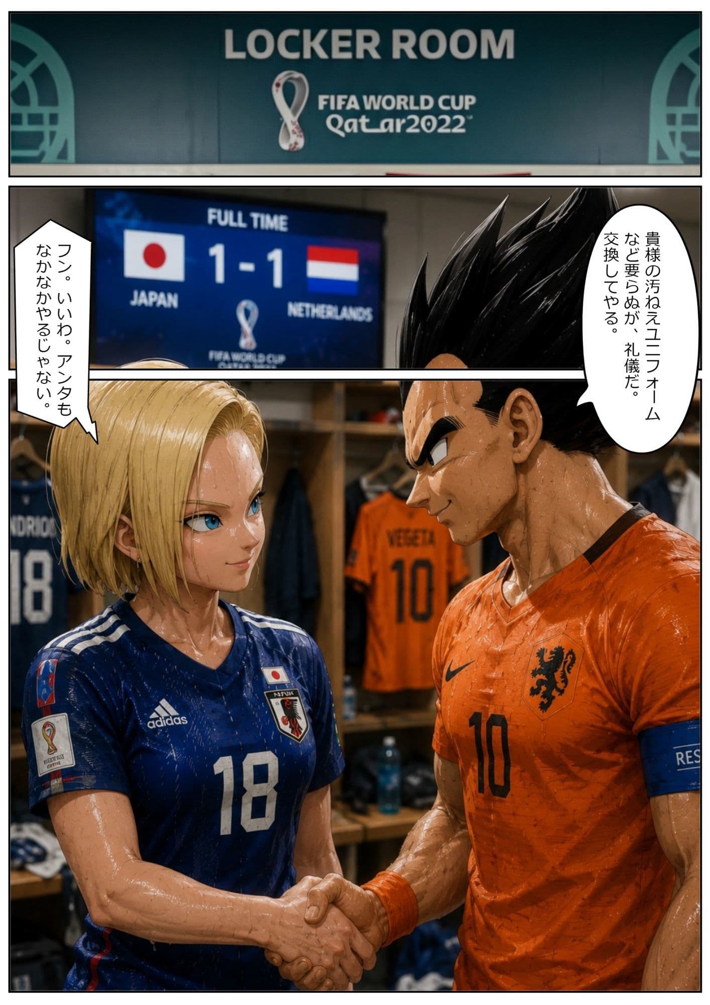【総集編120枚超】18号×ベジータ 禁断ロッカールーム 1〜3完全収録 プライドを賭けた汗だく即ハメ サンプル3