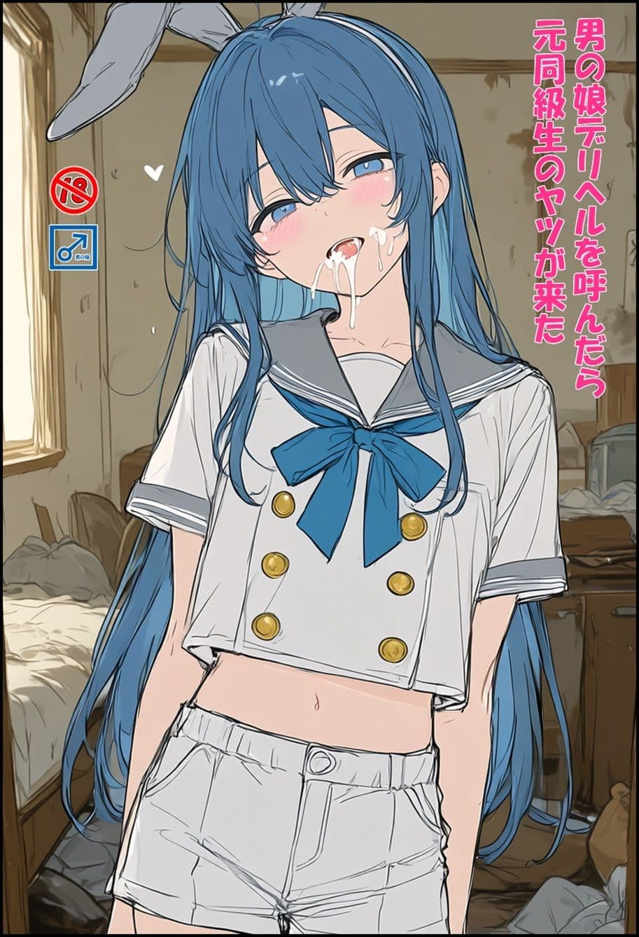 男の娘デリヘルを呼んだら元同級生のヤツが来た サンプル1
