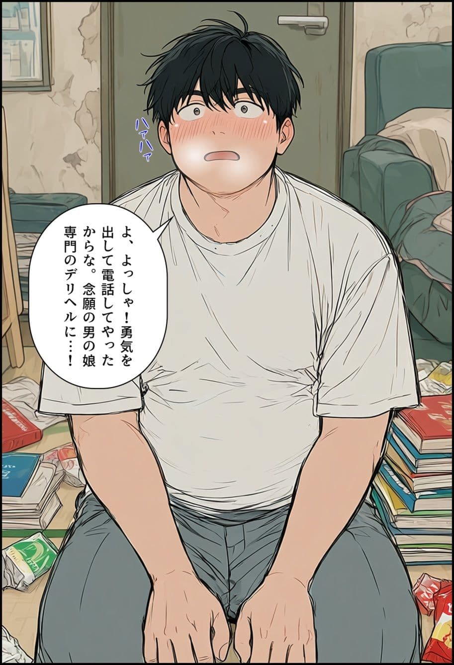 男の娘デリヘルを呼んだら元同級生のヤツが来た サンプル2