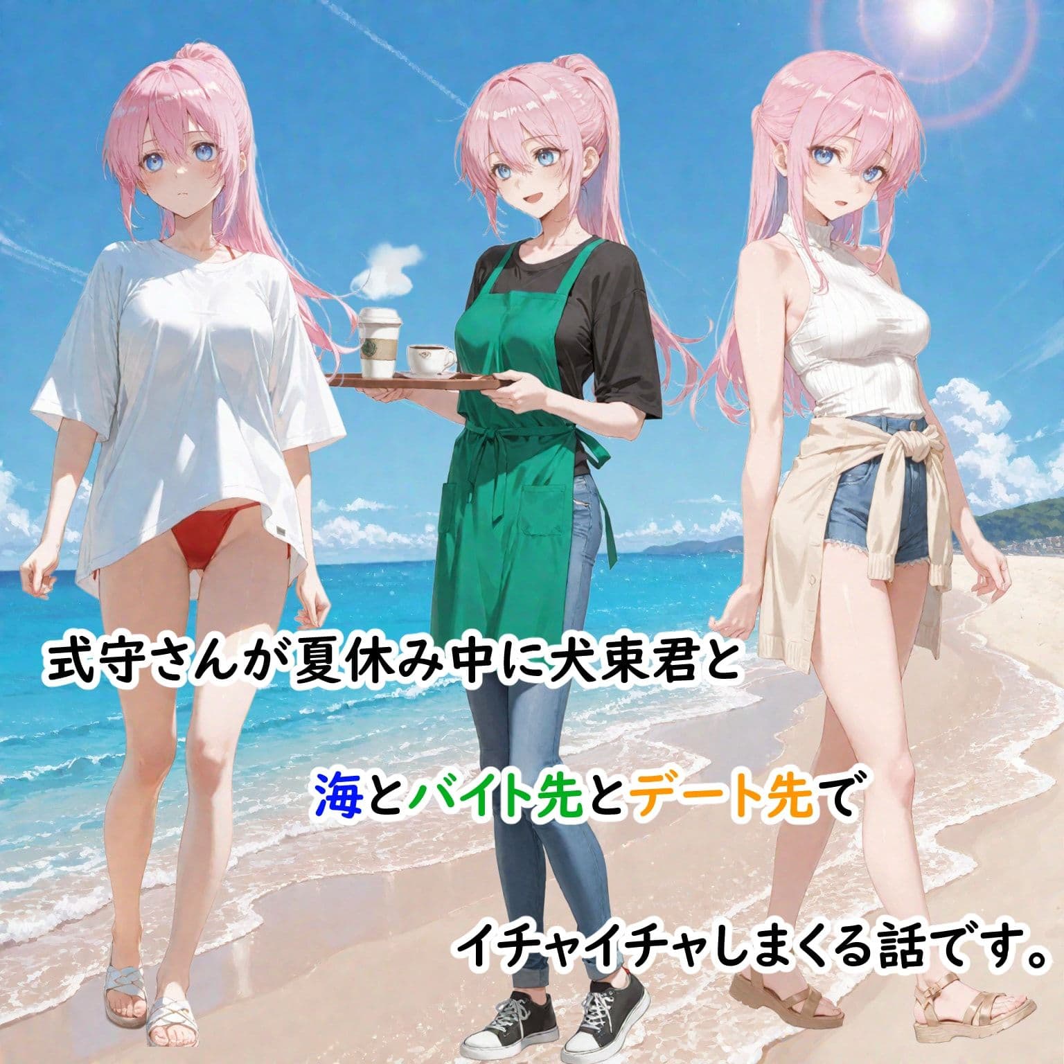 可愛いだけにされちゃう式守さん5（夏休みの式守さん） サンプル1