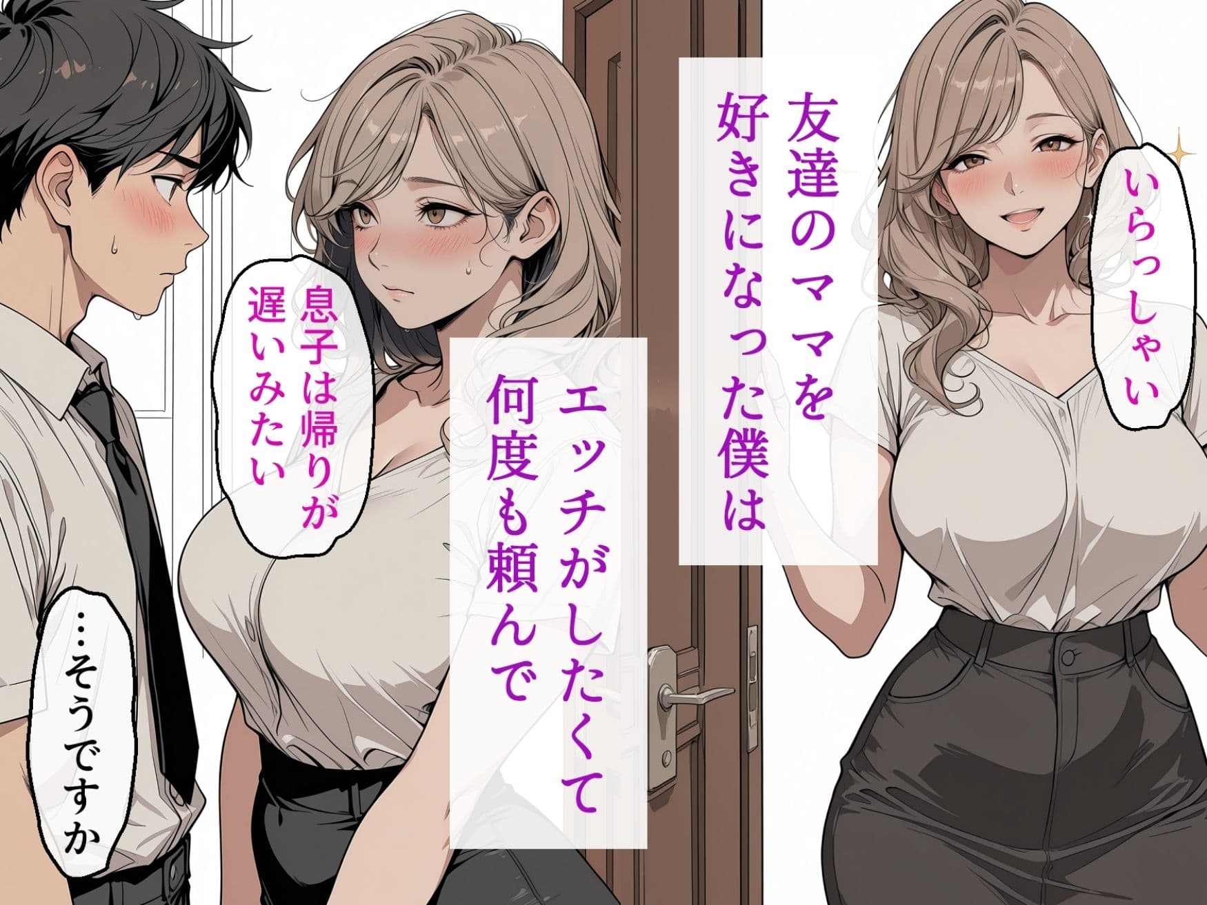 友達のママが僕のデカチンでイキまくった話 サンプル2