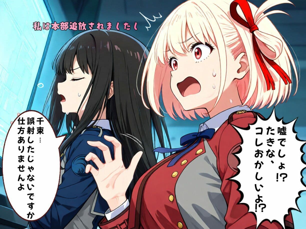 お尻叩きの懲罰は相棒の役目 サンプル2