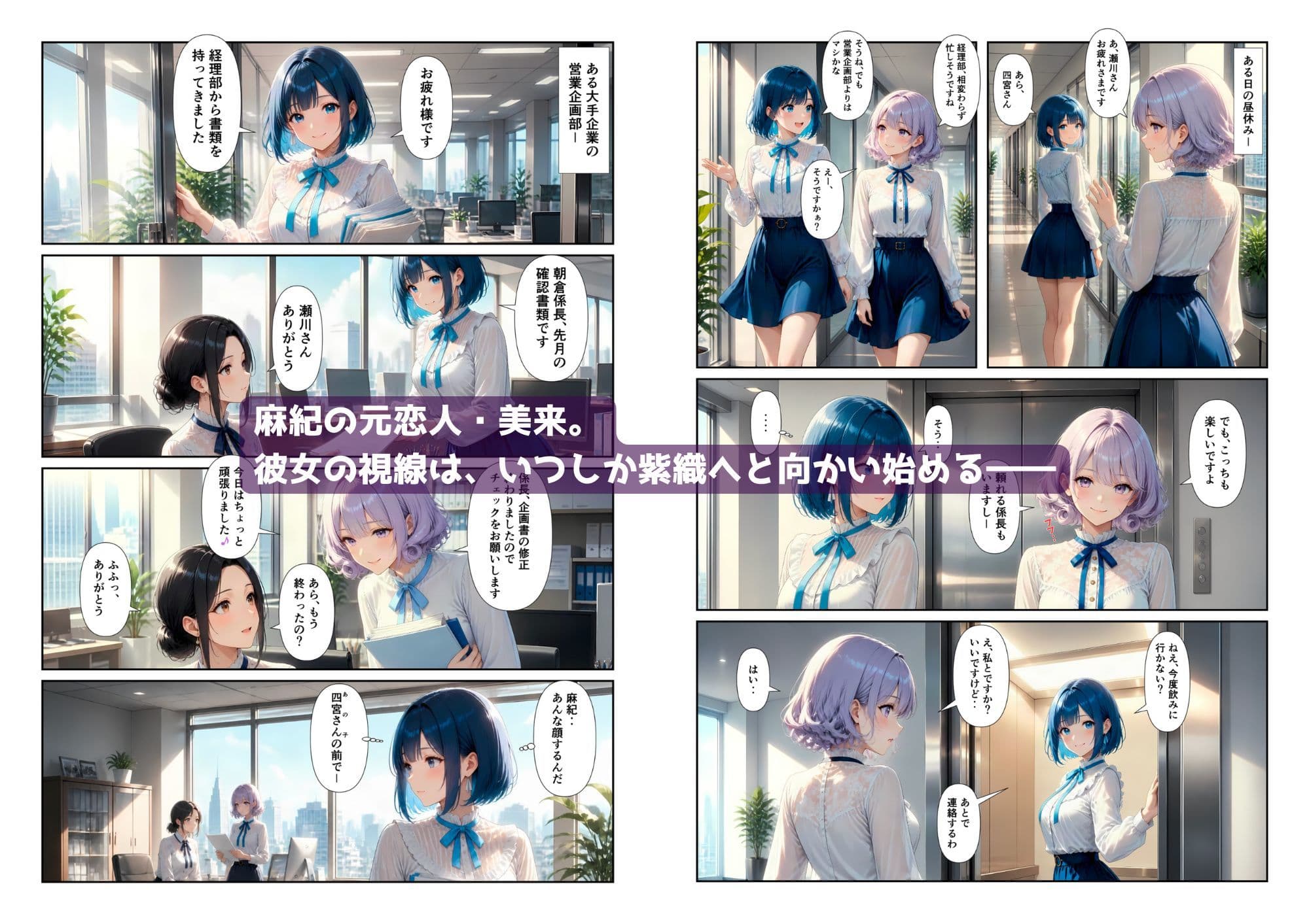 「百合・トライアングル2」 〜元カノと今カノ、惹かれあうふたり〜 サンプル1
