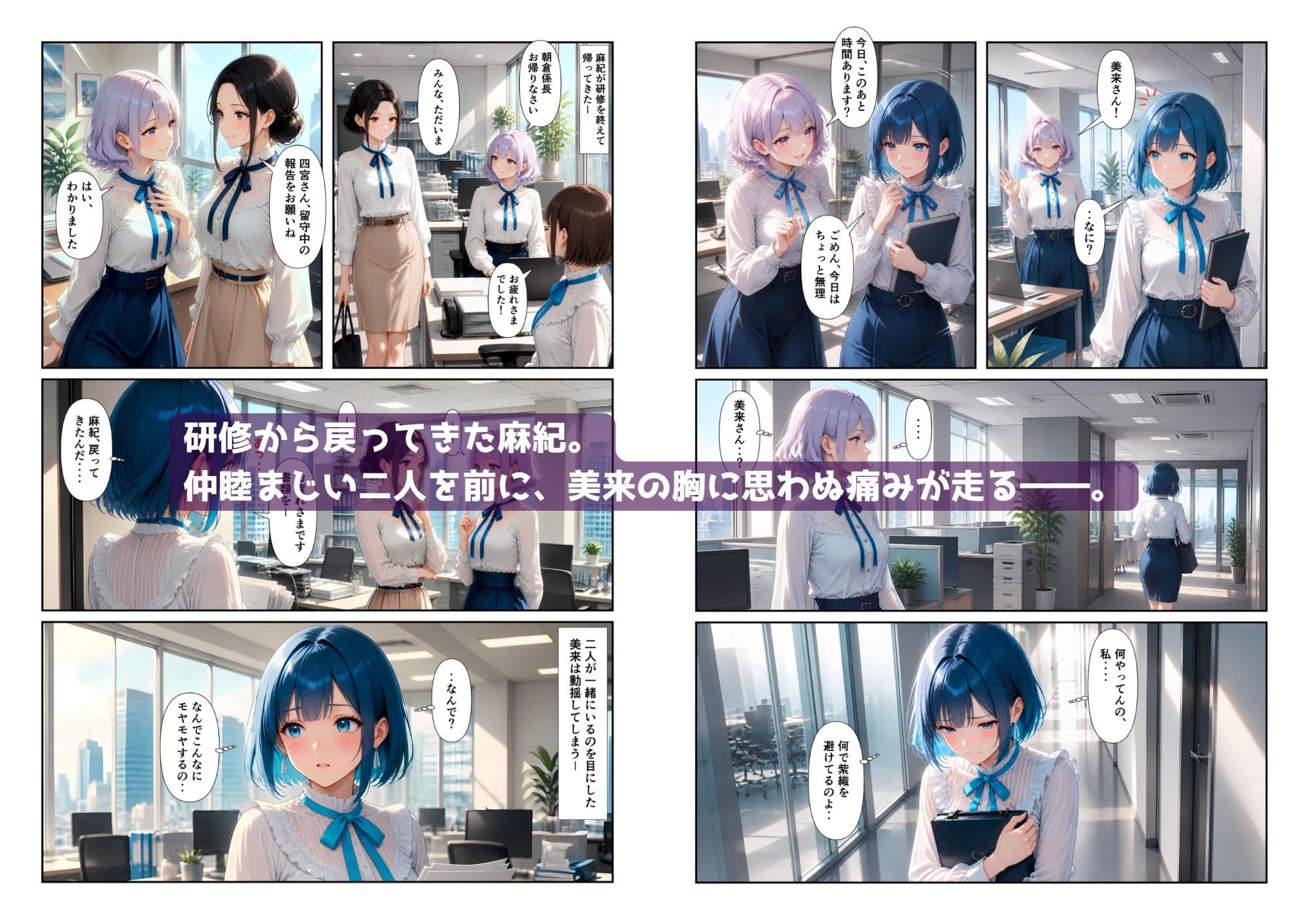 「百合・トライアングル2」 〜元カノと今カノ、惹かれあうふたり〜 サンプル6