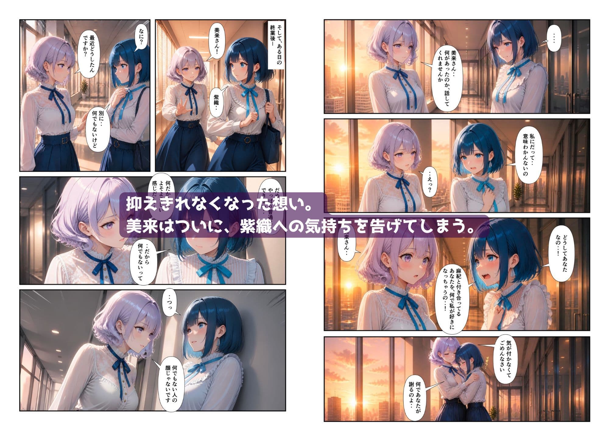 「百合・トライアングル2」 〜元カノと今カノ、惹かれあうふたり〜 サンプル7