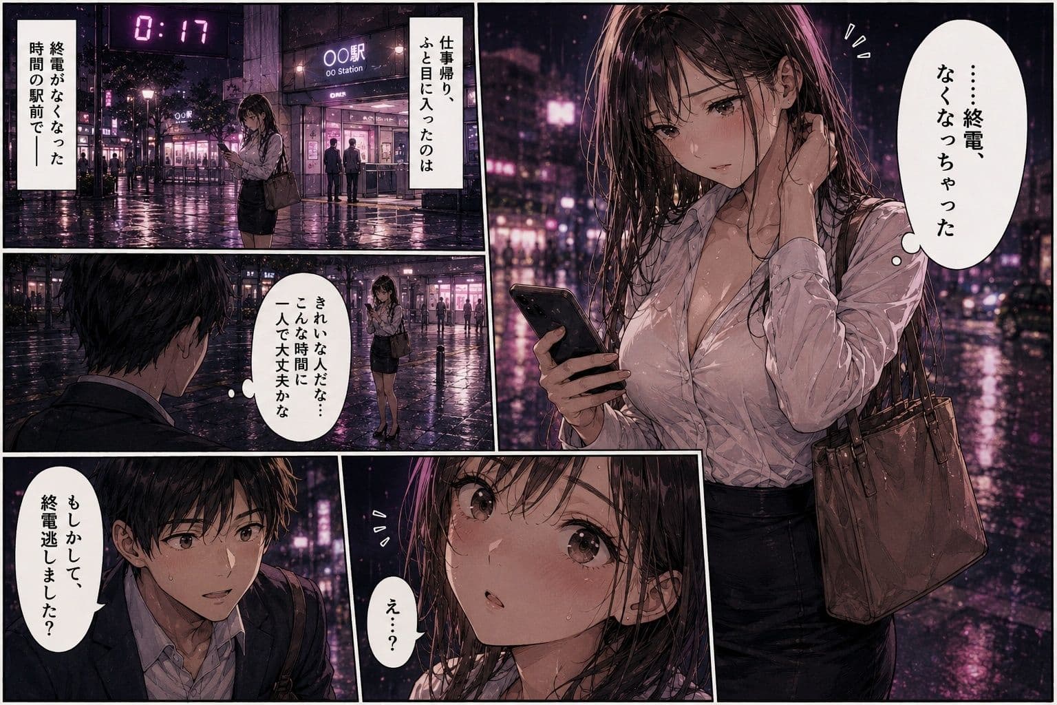 終電を逃した美女をナンパしてみた。 〜「帰れなくなっちゃった」彼女との長い夜〜 サンプル1