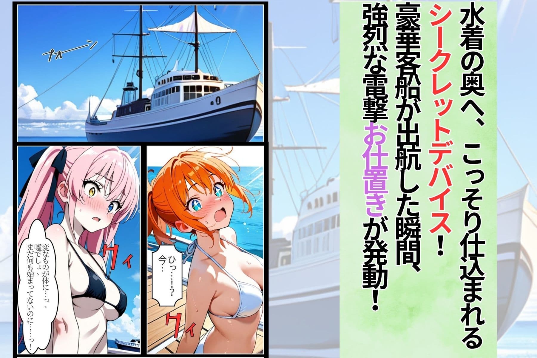 野外クルーザーで生配信したらダブルで雌堕ちさせられました サンプル6