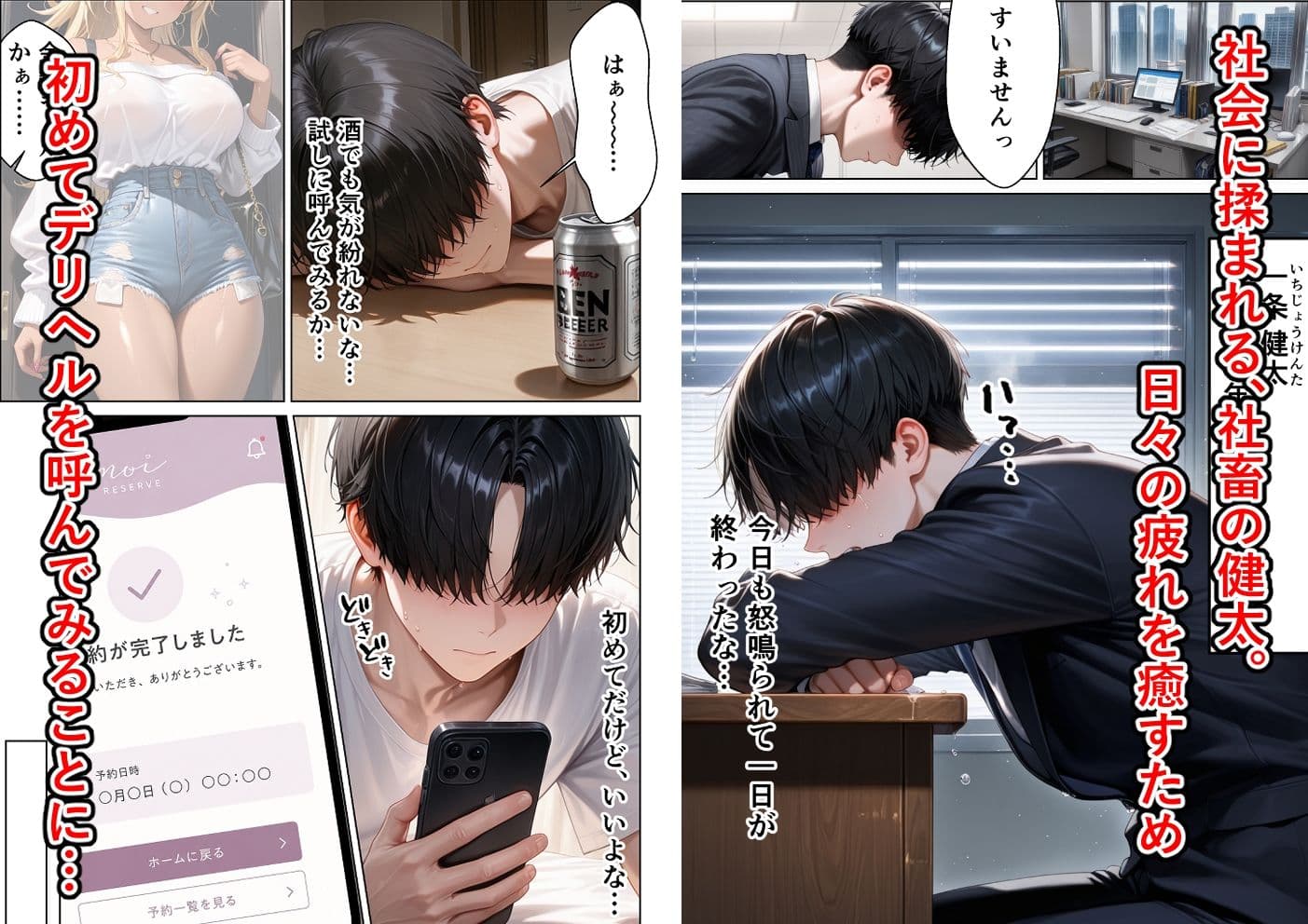 童貞社畜の俺がデリヘル呼んだらギャル妹と中出しセックスできた話 サンプル1