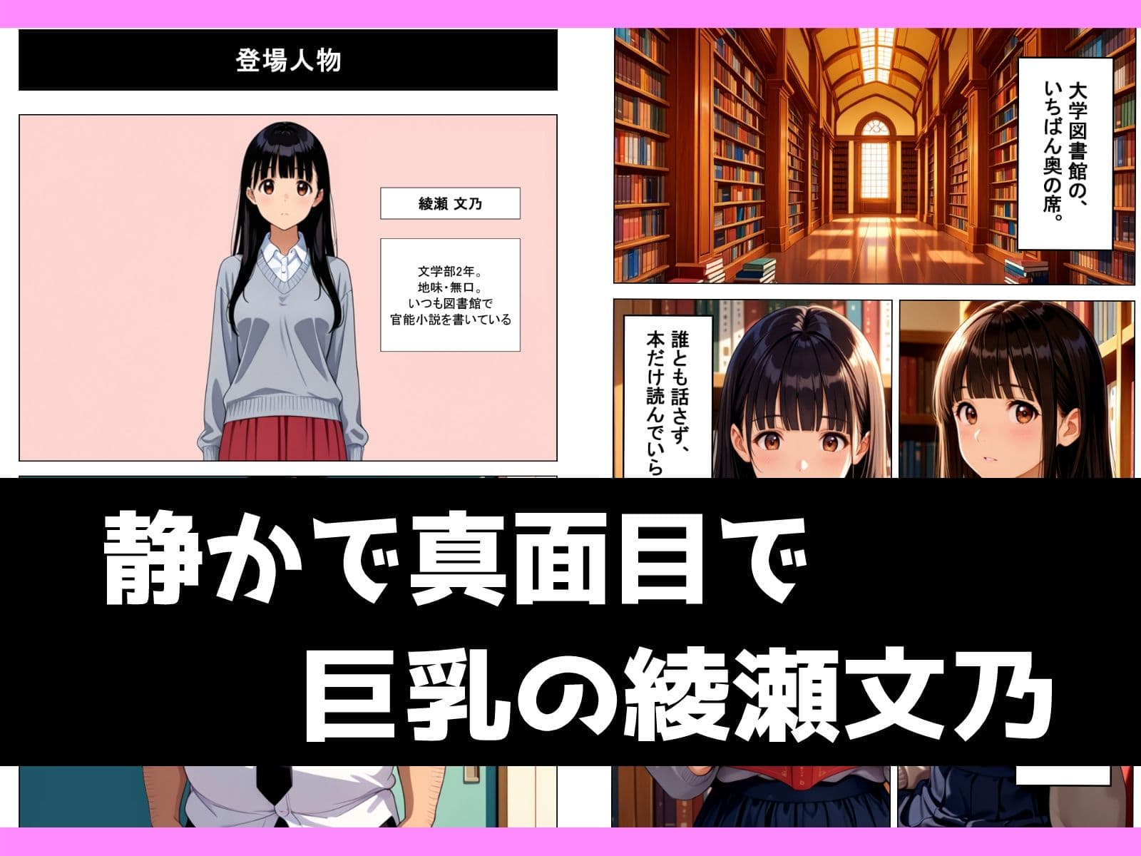 地味むっつり文学巨乳少女が官能小説を提出してしまい性奴●にさせられる話 サンプル2