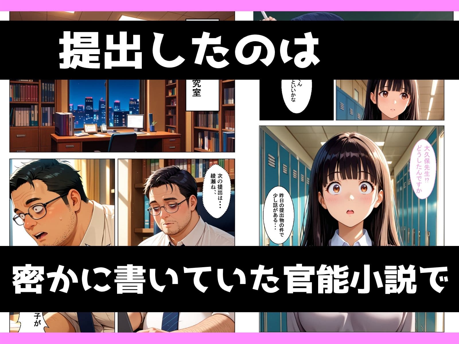 地味むっつり文学巨乳少女が官能小説を提出してしまい性奴●にさせられる話 サンプル4