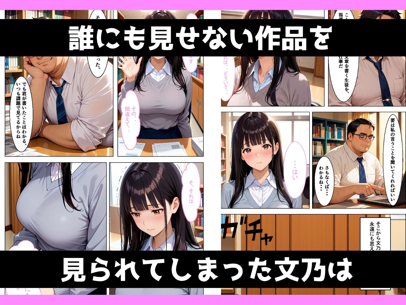 地味むっつり文学巨乳少女が官能小説を提出してしまい性奴●にさせられる話 サンプル5