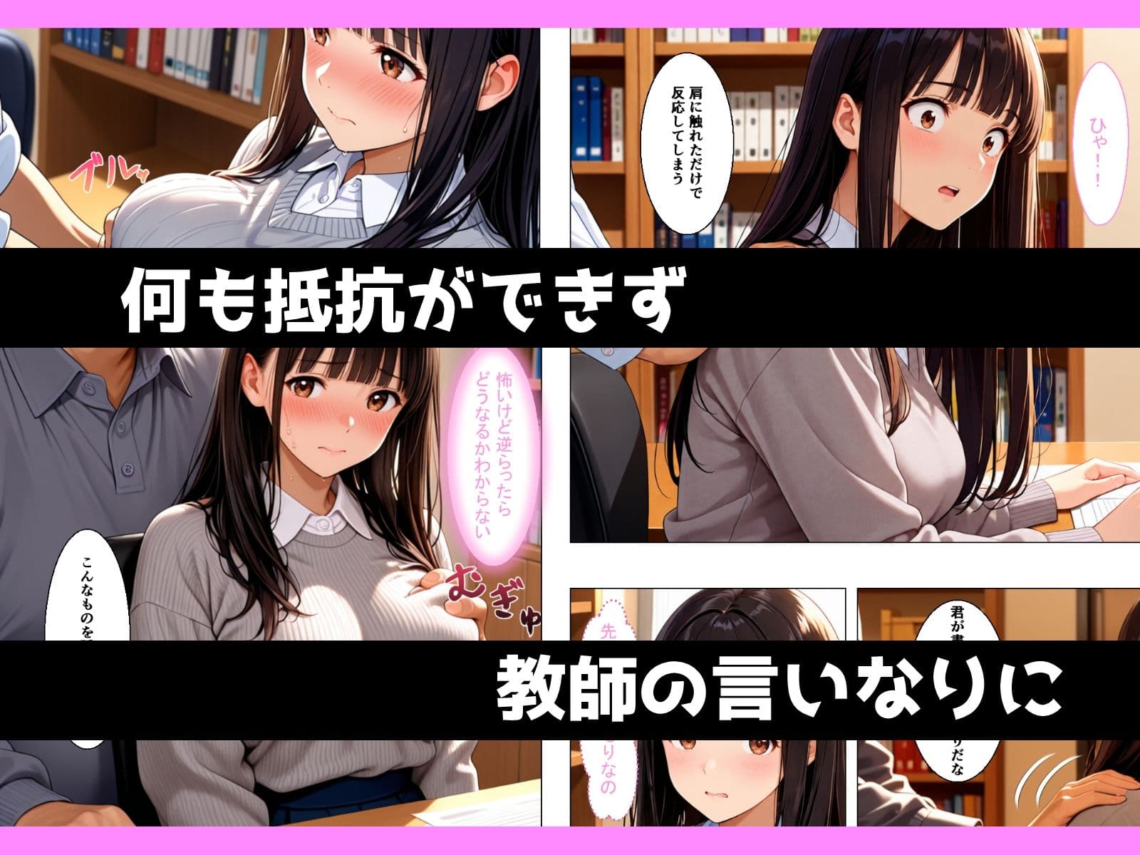 地味むっつり文学巨乳少女が官能小説を提出してしまい性奴●にさせられる話 サンプル6