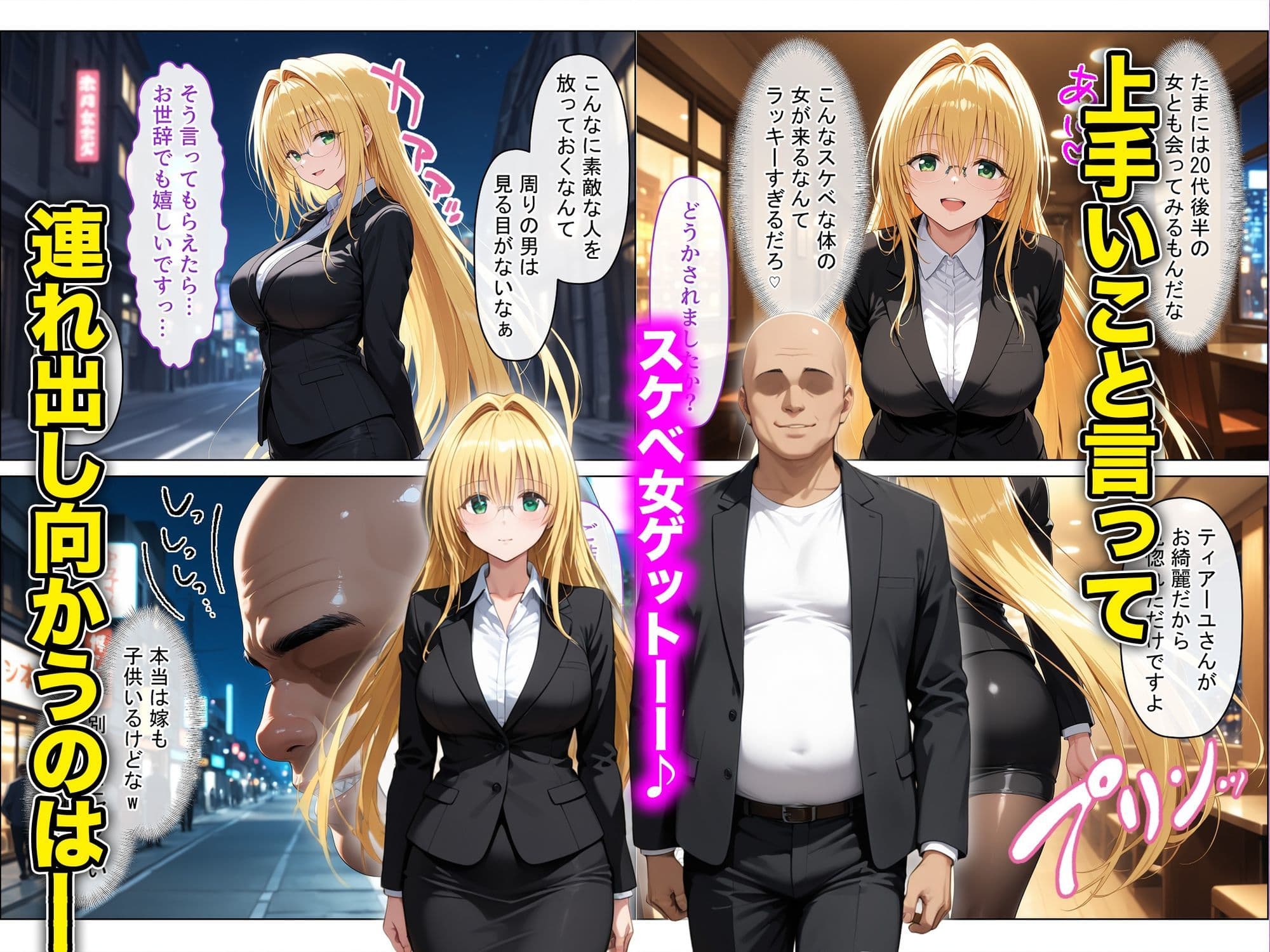 放課後、彼女たちはパパと会う〜チン媚び下品交尾〜欲しがり金髪巨乳ドジっ子教師、金と性欲に溺れる サンプル2