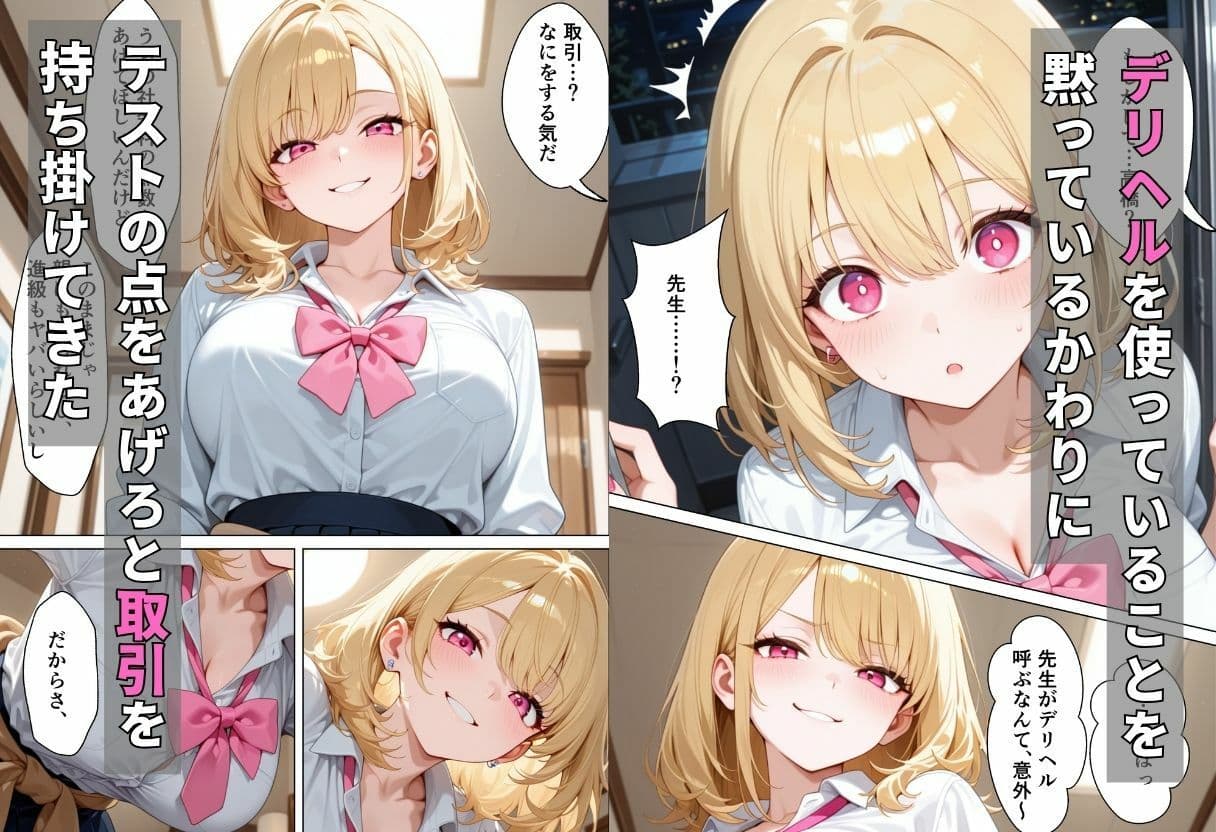 デリヘル呼んだら教え子のギャルが来たので、連続中出しで堕とした話 サンプル2
