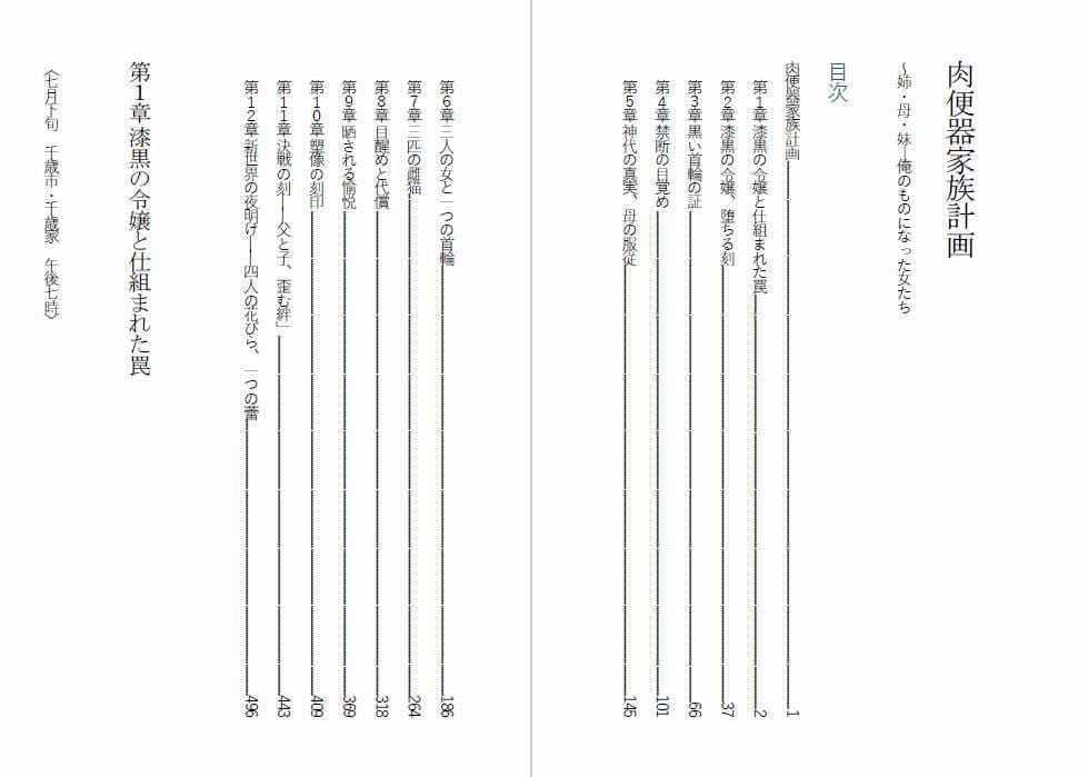 肉便器家族計画〜姉・母・妹─俺のものになった女たち サンプル1