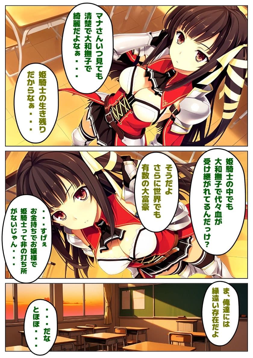 【恋騎士Pure〇y☆Kiss】姫騎士の血は大和撫子を汚し サンプル2