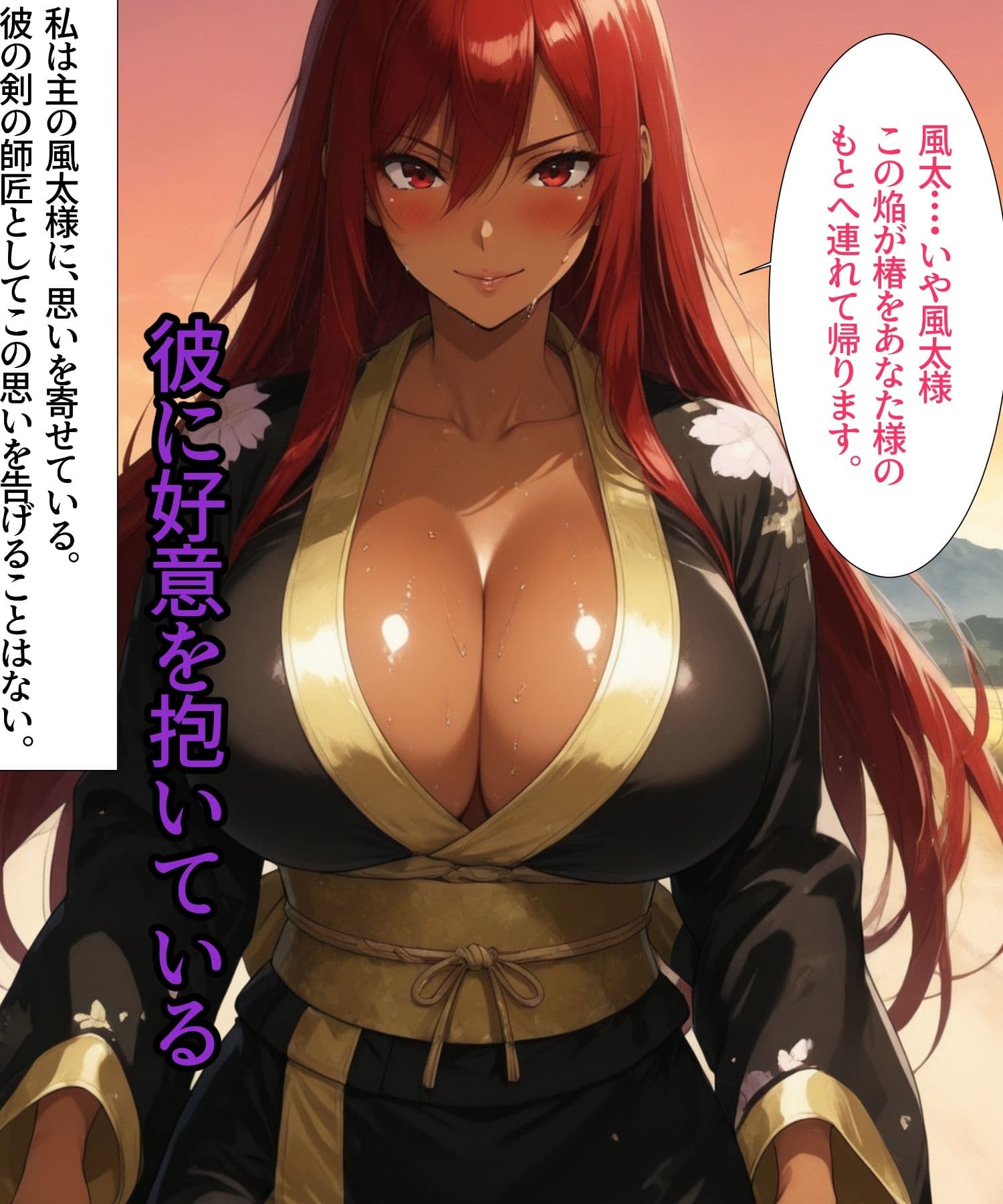 くノ一どすけべ修行  褐色爆乳師匠の巻 サンプル2