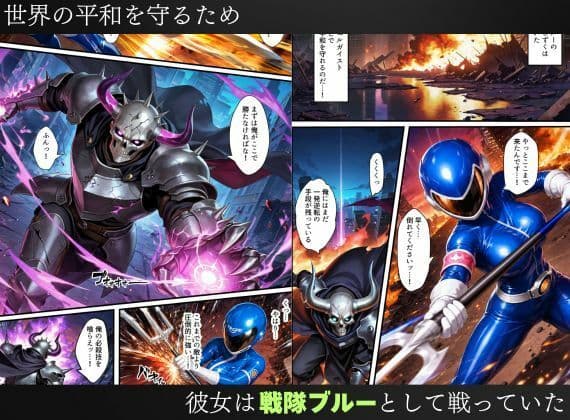 戦隊ブルー悪堕ち〜戦隊ピンクに騙されて身に着けた魔装で変身ヒロインは闇堕ちしてしまう…〜 サンプル1
