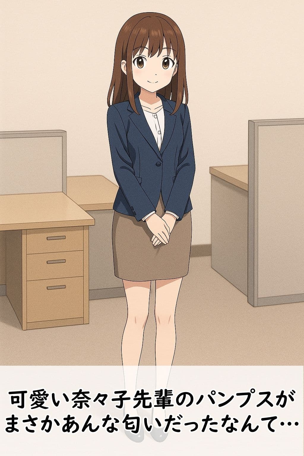 【足の匂いフェチ】憧れの奈々子先輩のパンプスの匂いと抑えられない欲望 サンプル1