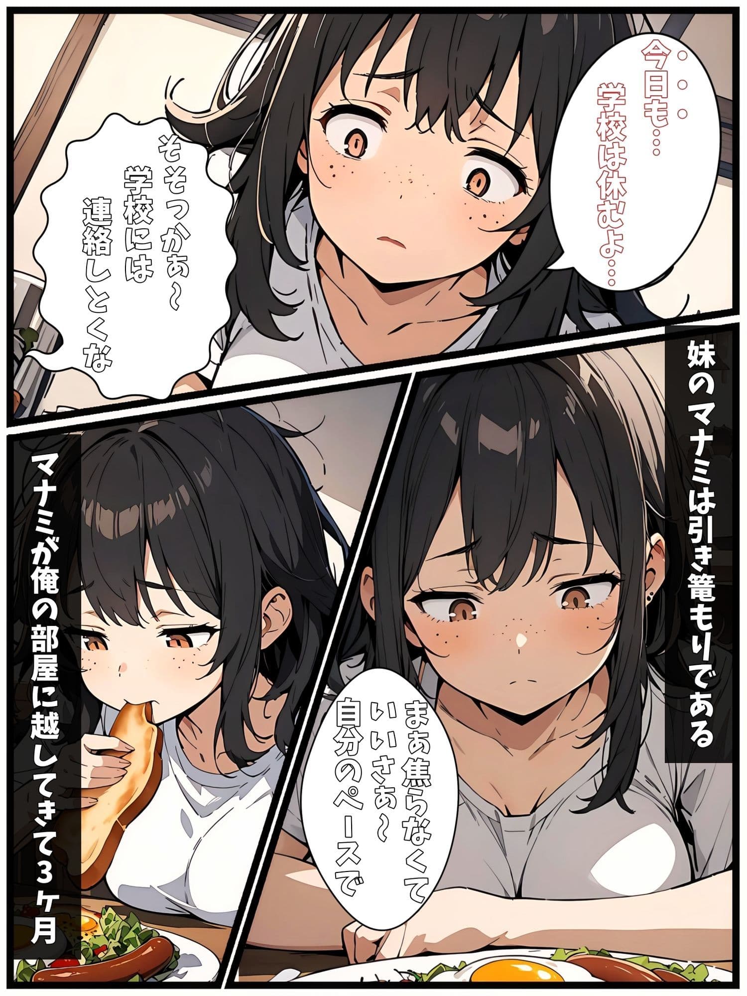 引き篭もりの妹が地味な顔なのに体がエロいので孕ませた話 サンプル3