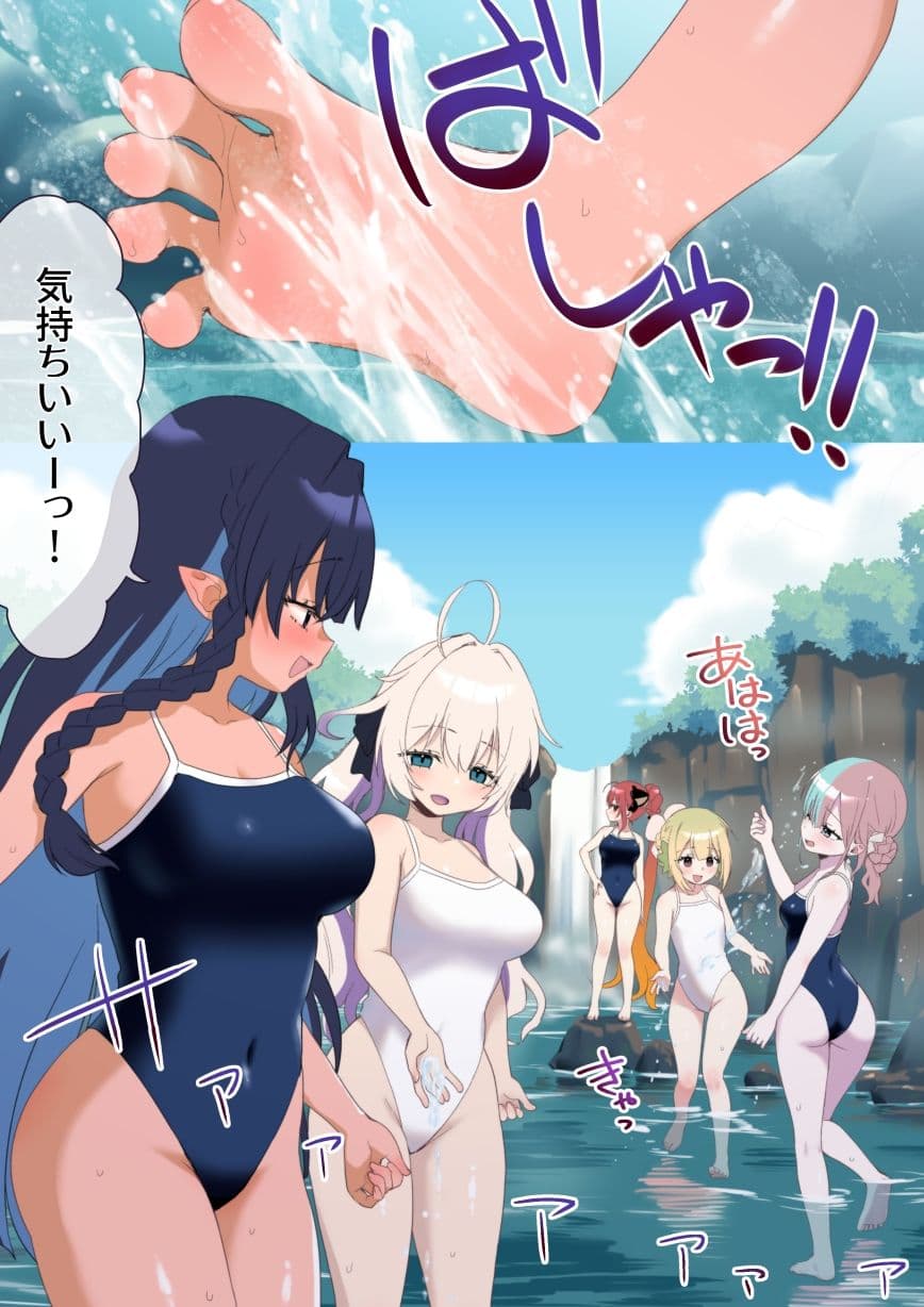 ユレミラ分身百合-水着のルゼアは二人いた- サンプル1