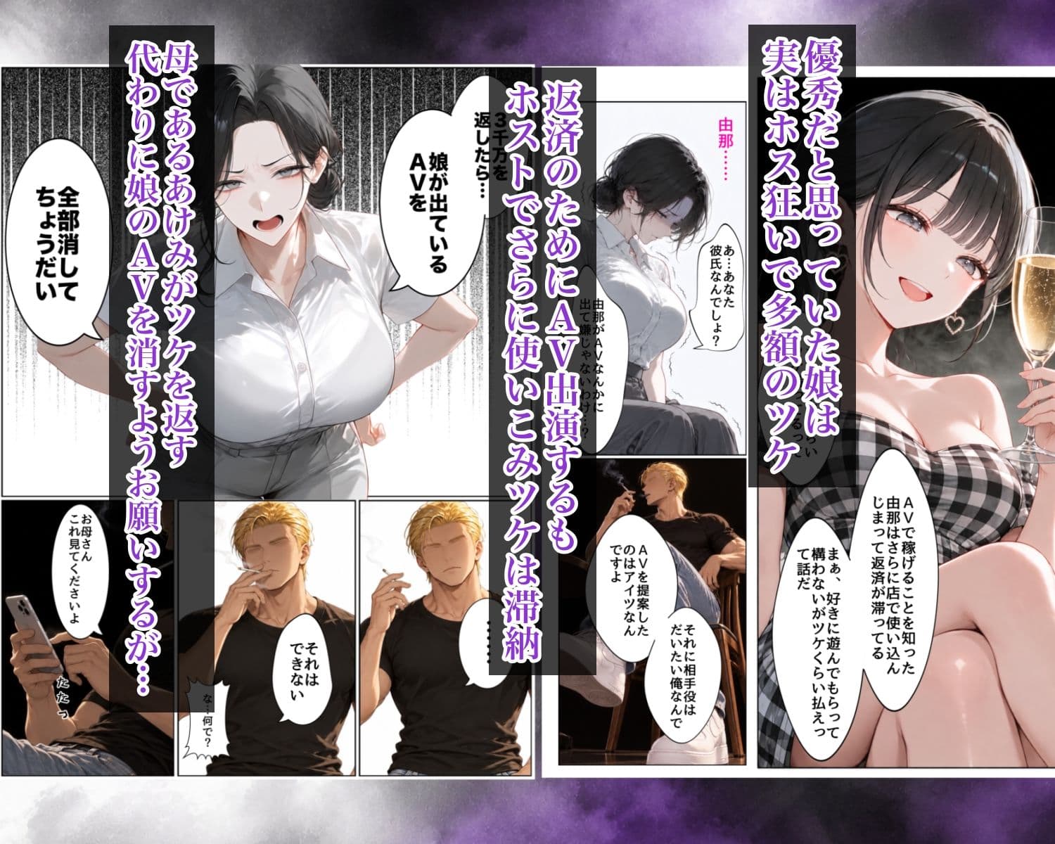 娘の彼氏とAV撮影〜娘の彼氏のチン〇でイキ狂い尿と潮をまき散らす人妻警官〜 サンプル3