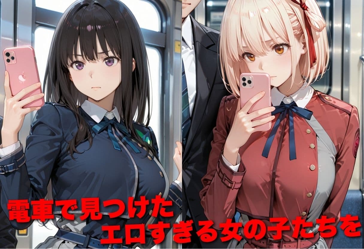 電車で痴●した美女をガラスに押し付けメス堕ちさせた話 リ●リスリコイル編 サンプル1