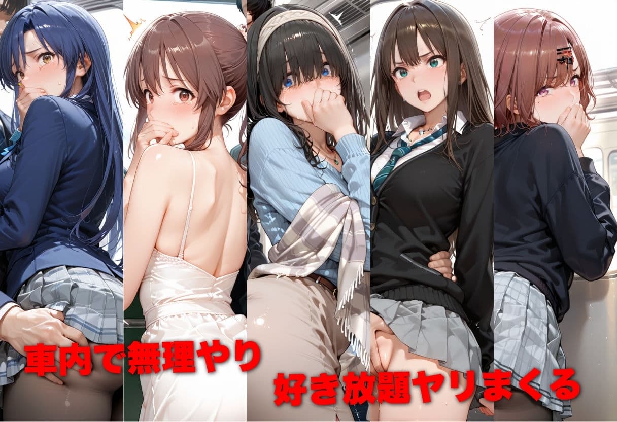 電車で痴●した美女をガラスに押し付けメス堕ちさせた話 ア●ドルマスター編 サンプル2