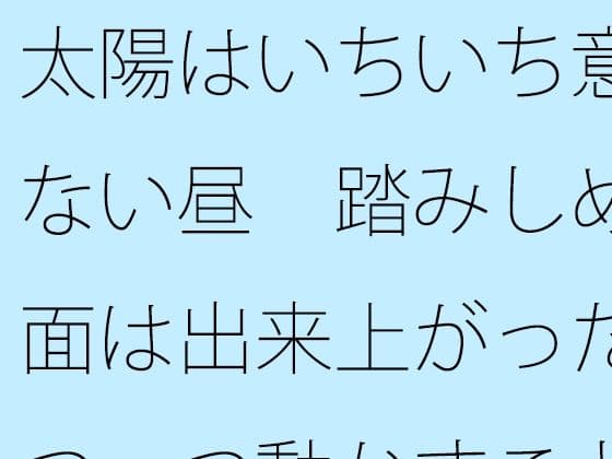 太陽はいちいち意識にない昼  踏みしめる地面は出来上がった  一つ一つ動かすことが・・